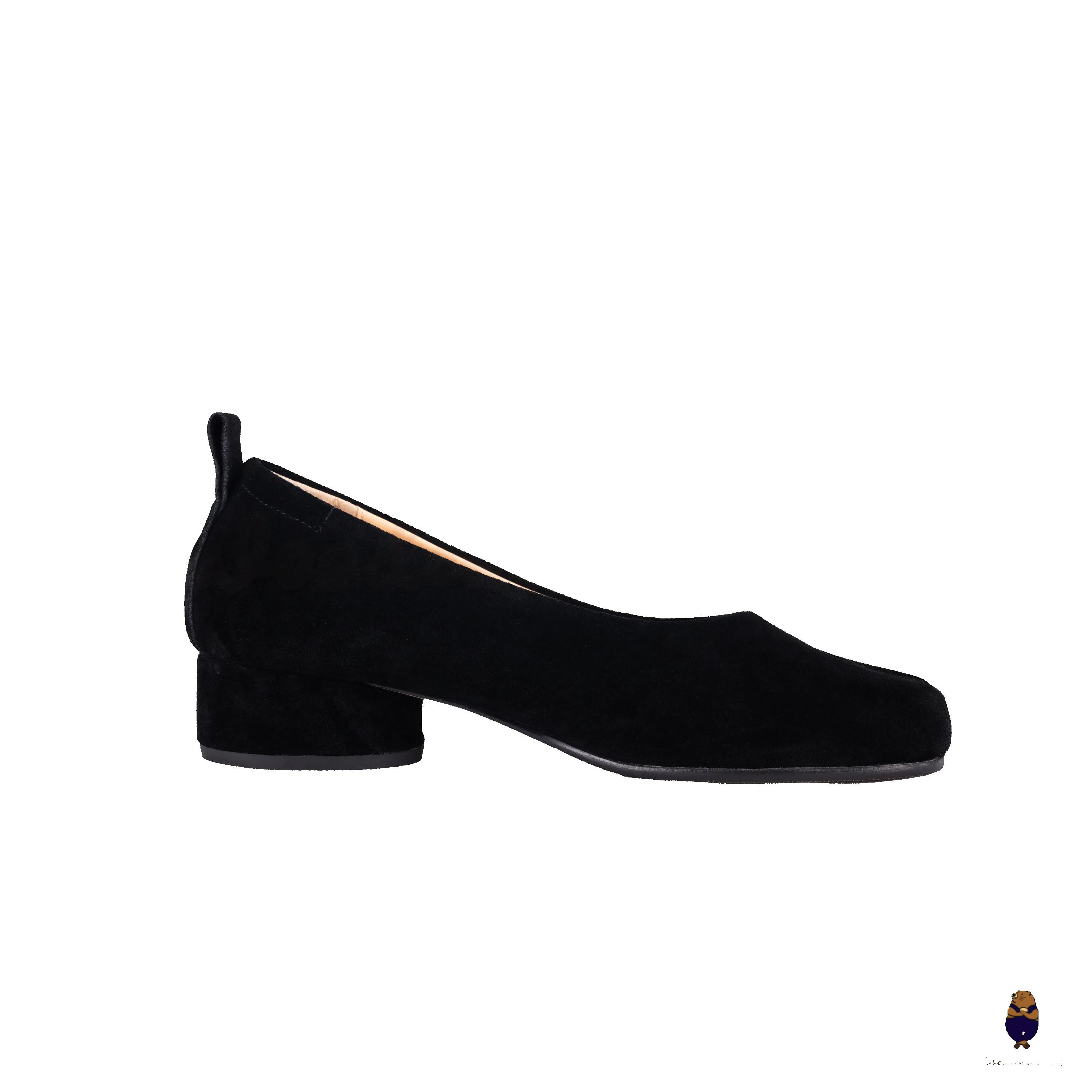 WoodchuckSato Black Suede Tabi Low Heel Pumps sold by WoodChuckSato product image thumbnail 5