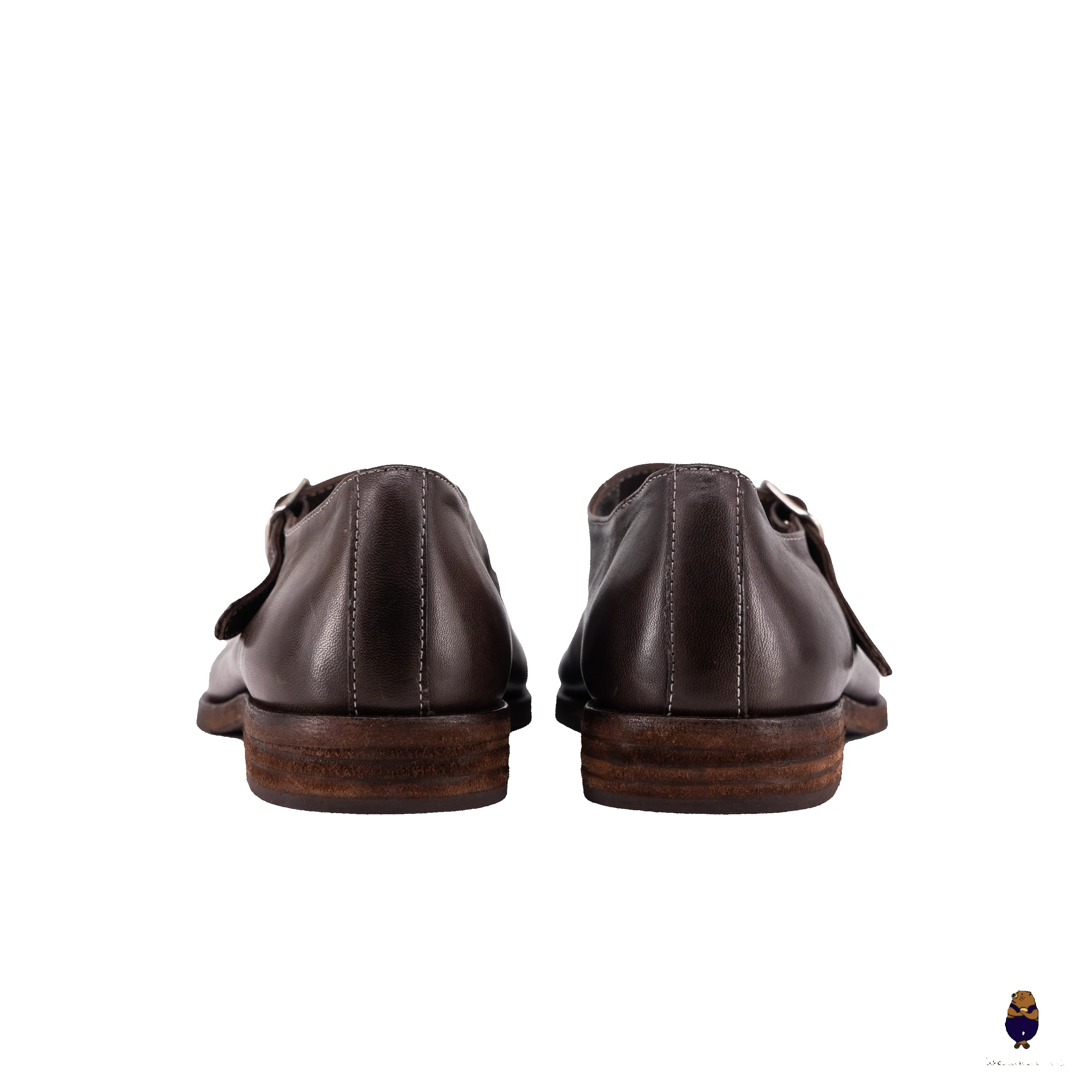 WoodchuckSato Espresso Brown Leather Tabi Mary Jane Shoes sold by WoodChuckSato product image thumbnail 5