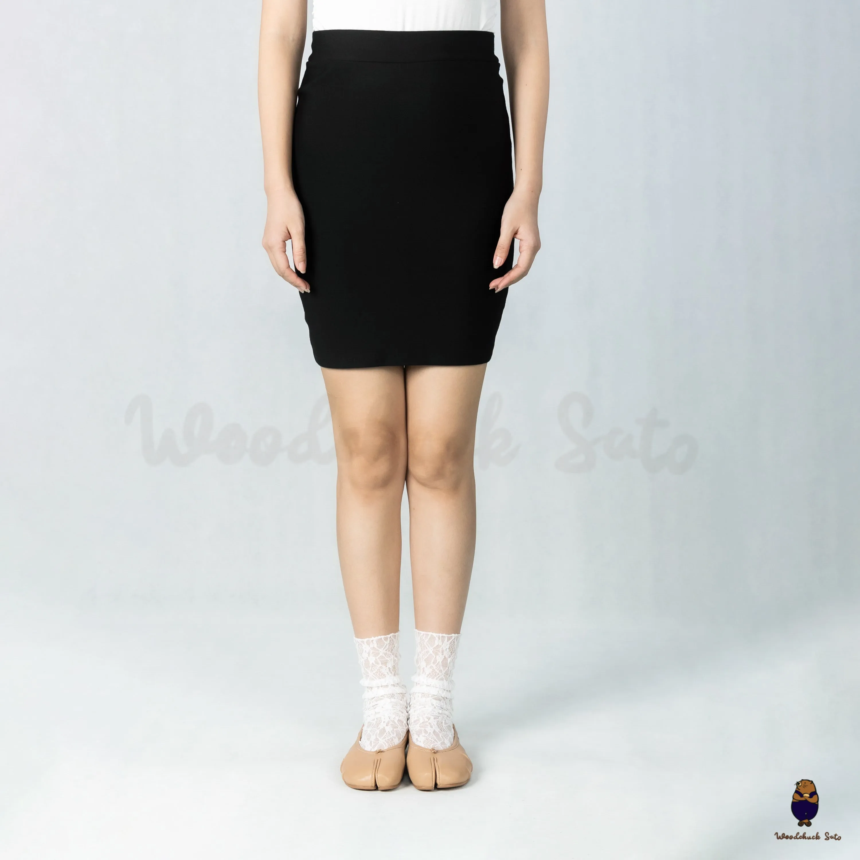 WoodchuckSato Nude Fold Leather Tabi Ballet Flats sold by WoodChuckSato product image thumbnail 3