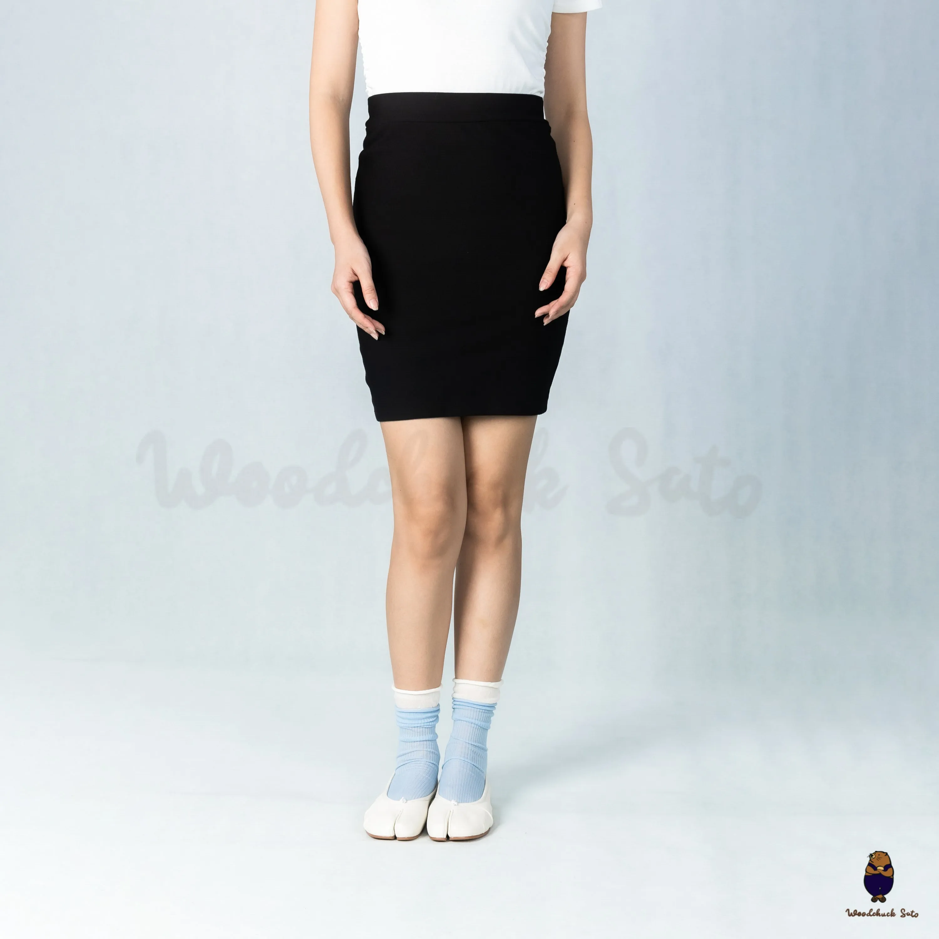 WoodchuckSato White Leather Split-Toe Tabi Fold Ballerina Ballet Flats sold by WoodChuckSato product image thumbnail 3