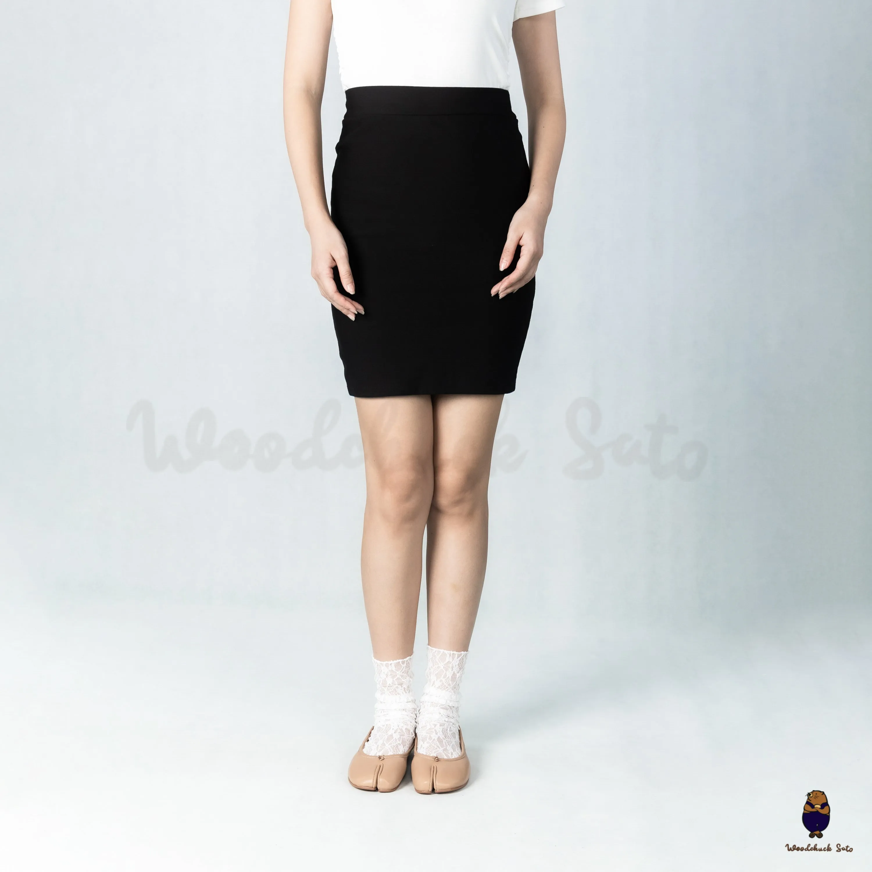 WoodchuckSato Beige Sheep Leather Split-Toe Tabi Ballet Flats sold by WoodChuckSato product image thumbnail 3