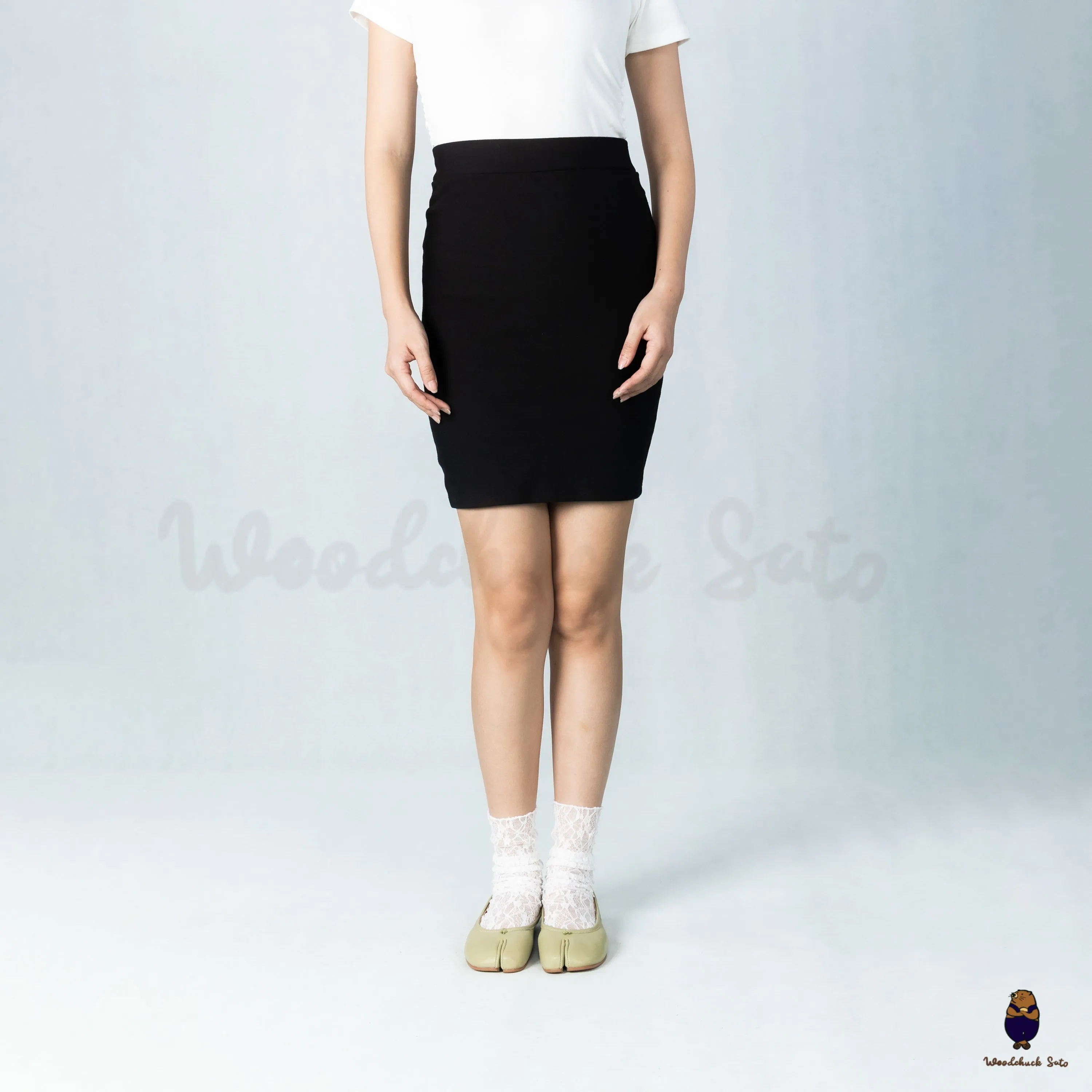 WoodChuckSato Green Tabi Split-Toe Leather Ballet Flats sold by WoodChuckSato product image thumbnail 3