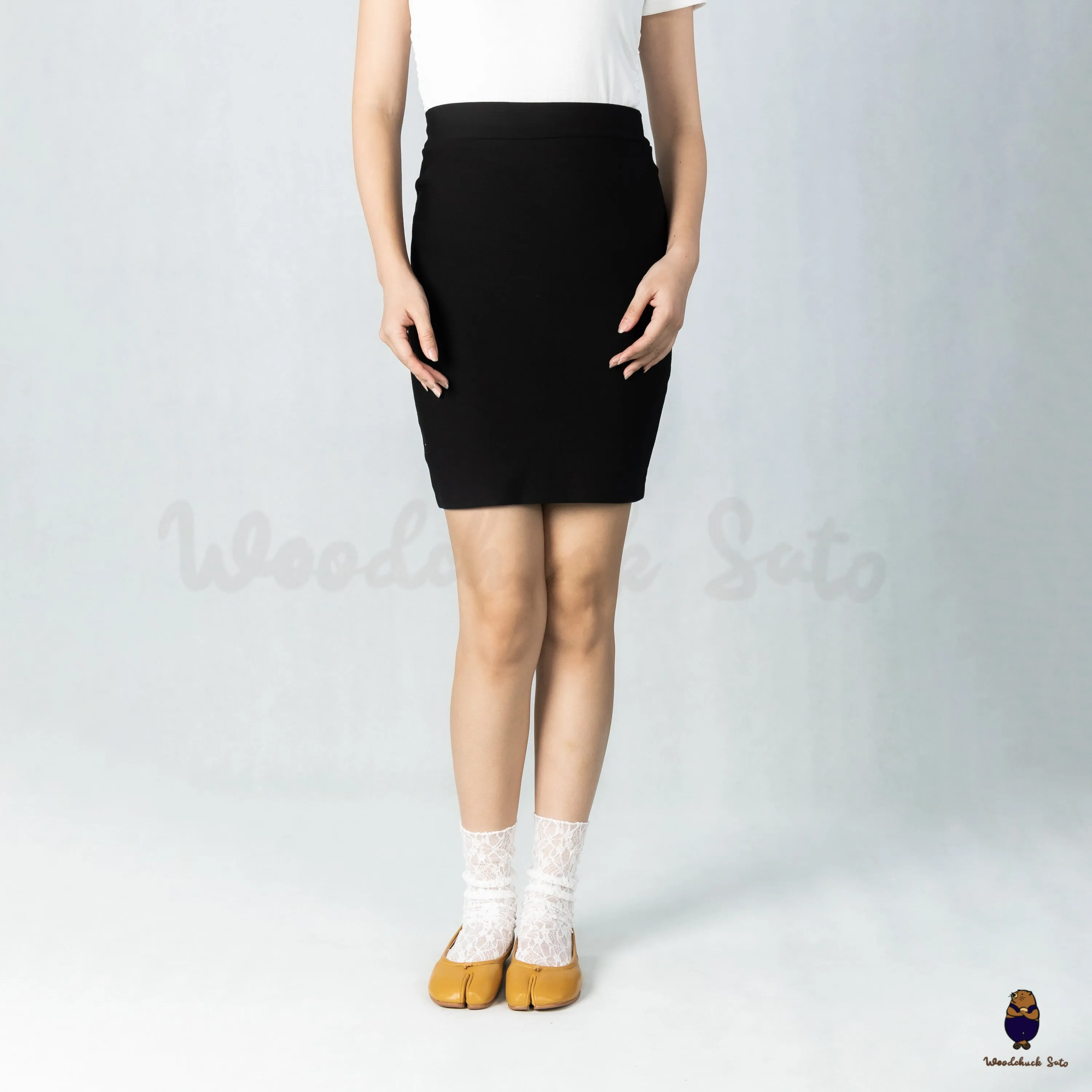 WoodChuckSato Mustard Yellow Tabi Split-Toe Leather Ballet Flats sold by WoodChuckSato product image thumbnail 3