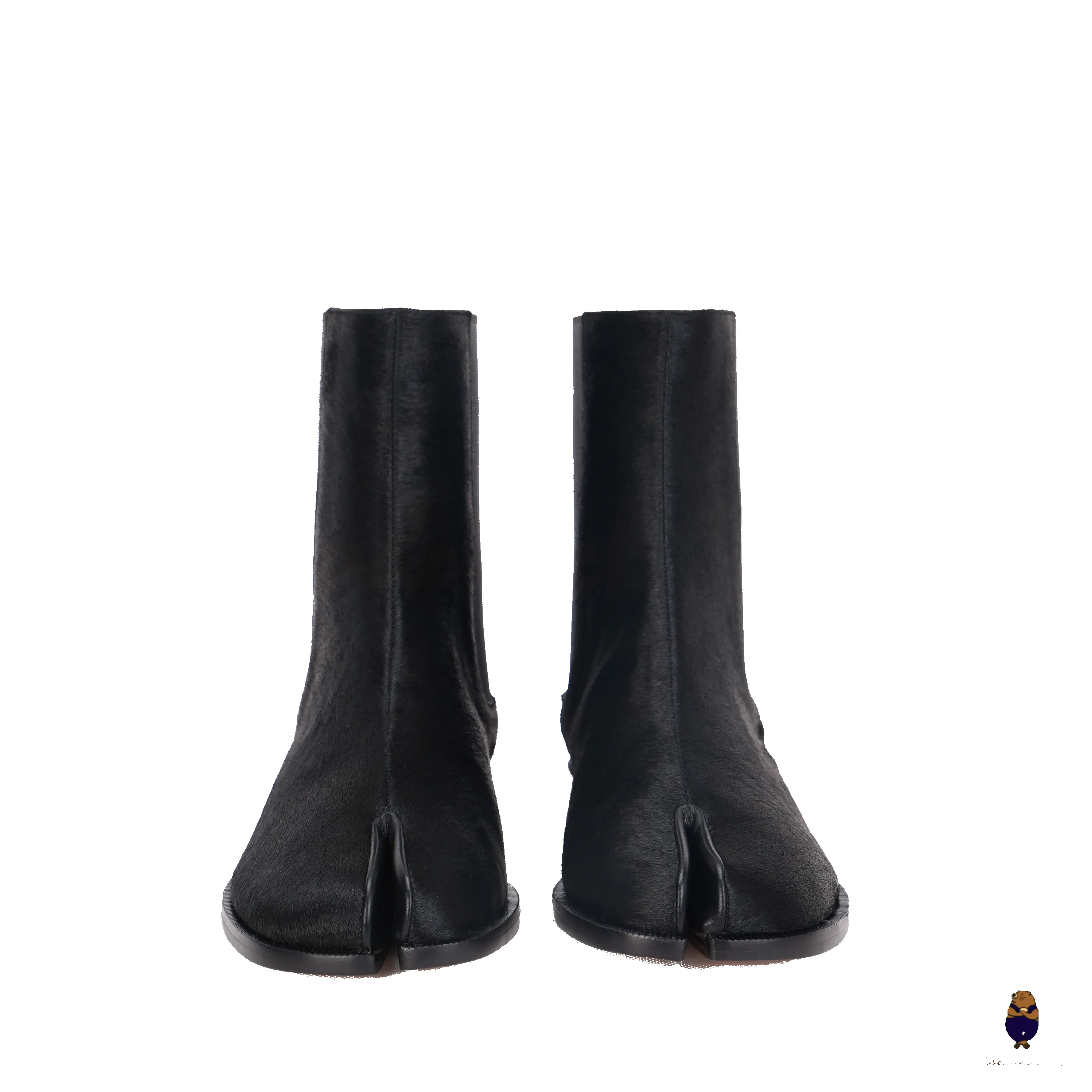 WoodchuckSato Black Horse Hair Leather Tabi Chelsea Boots sold by WoodChuckSato product image thumbnail 4