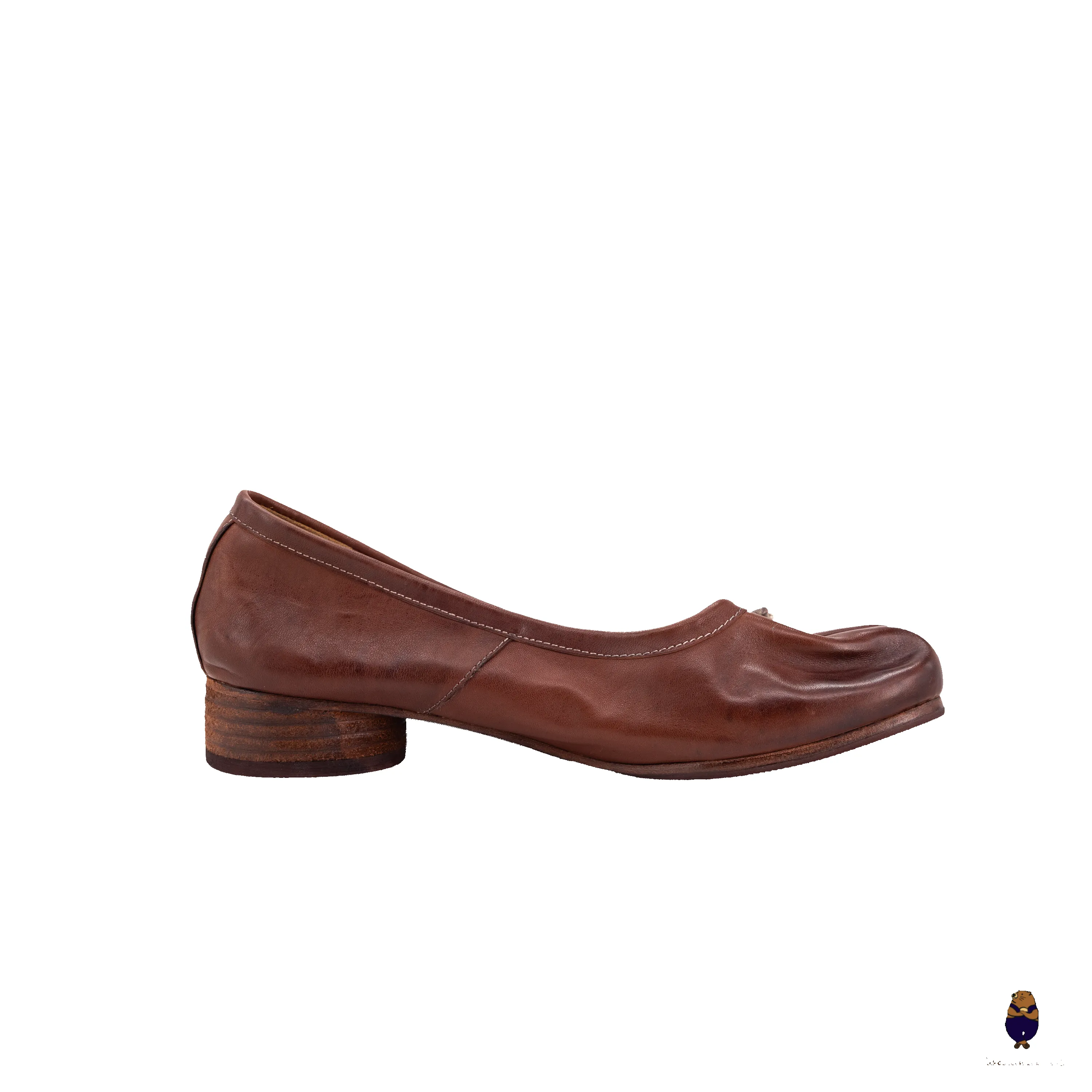 WoodchuckSato Mahogany Brown Horse Leather Tabi 3cm Heels sold by WoodChuckSato product image thumbnail 3