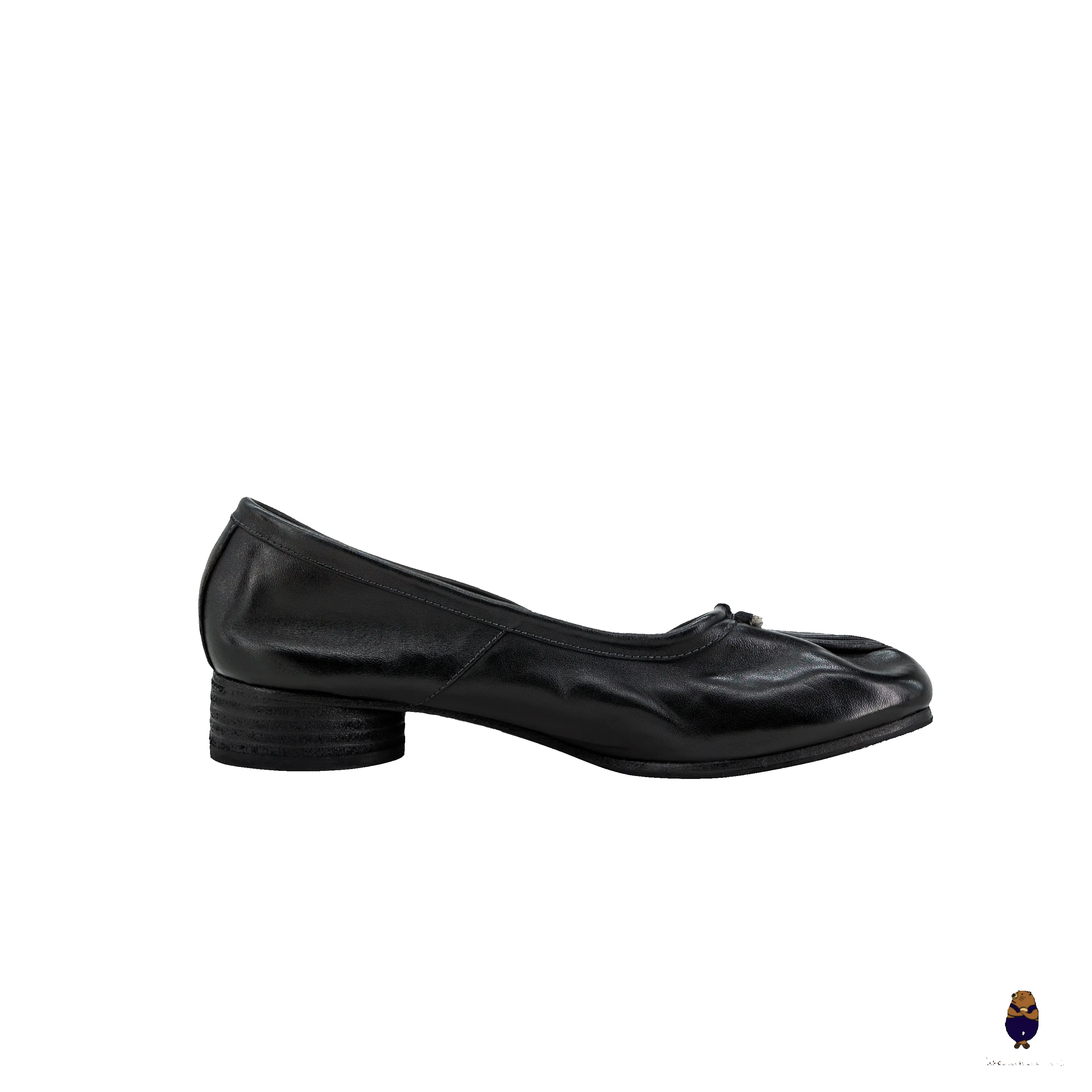 WoodchuckSato Black Horse Leather Tabi 3cm Heels sold by WoodChuckSato product image thumbnail 3