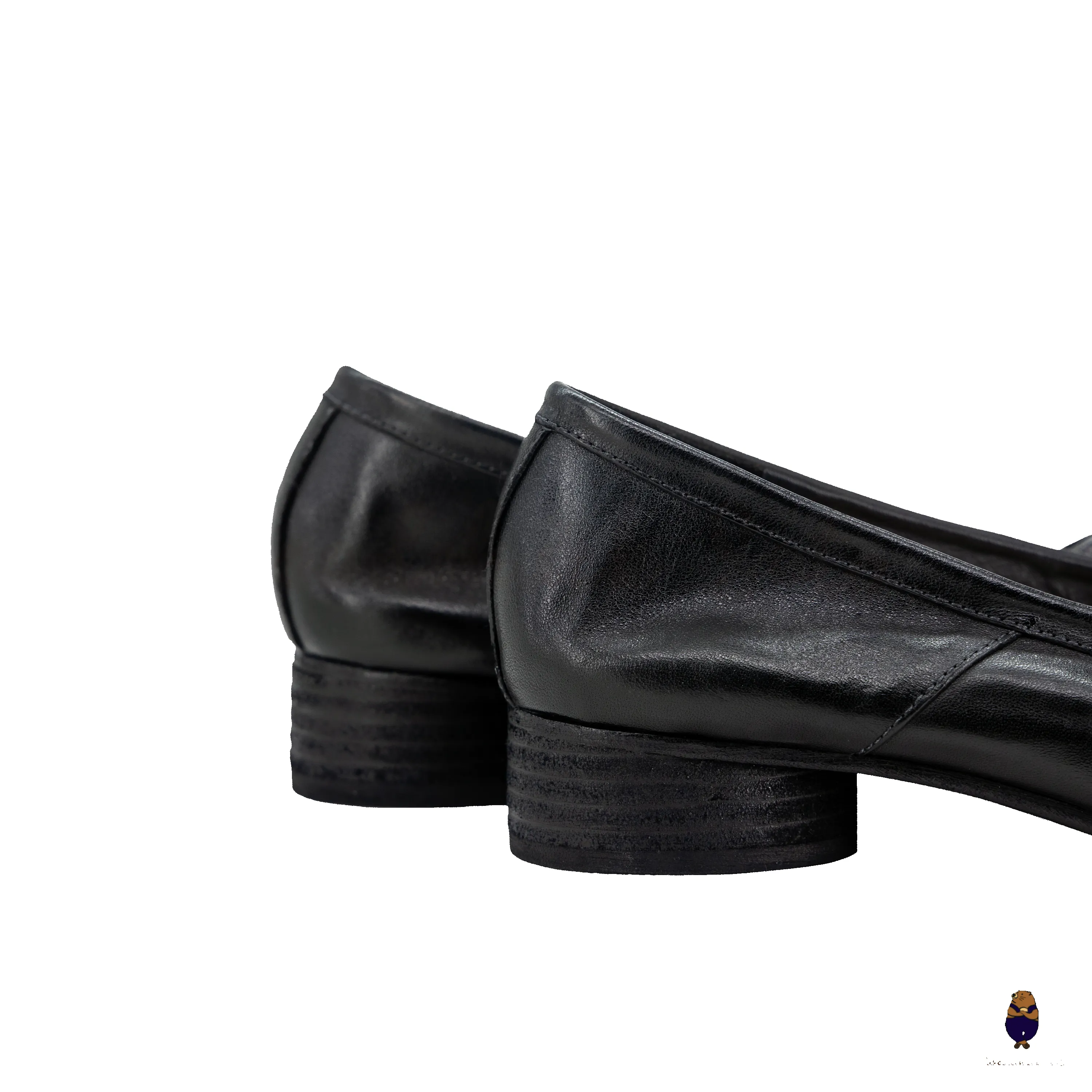 WoodchuckSato Black Horse Leather Tabi 3cm Heels sold by WoodChuckSato product image thumbnail 4