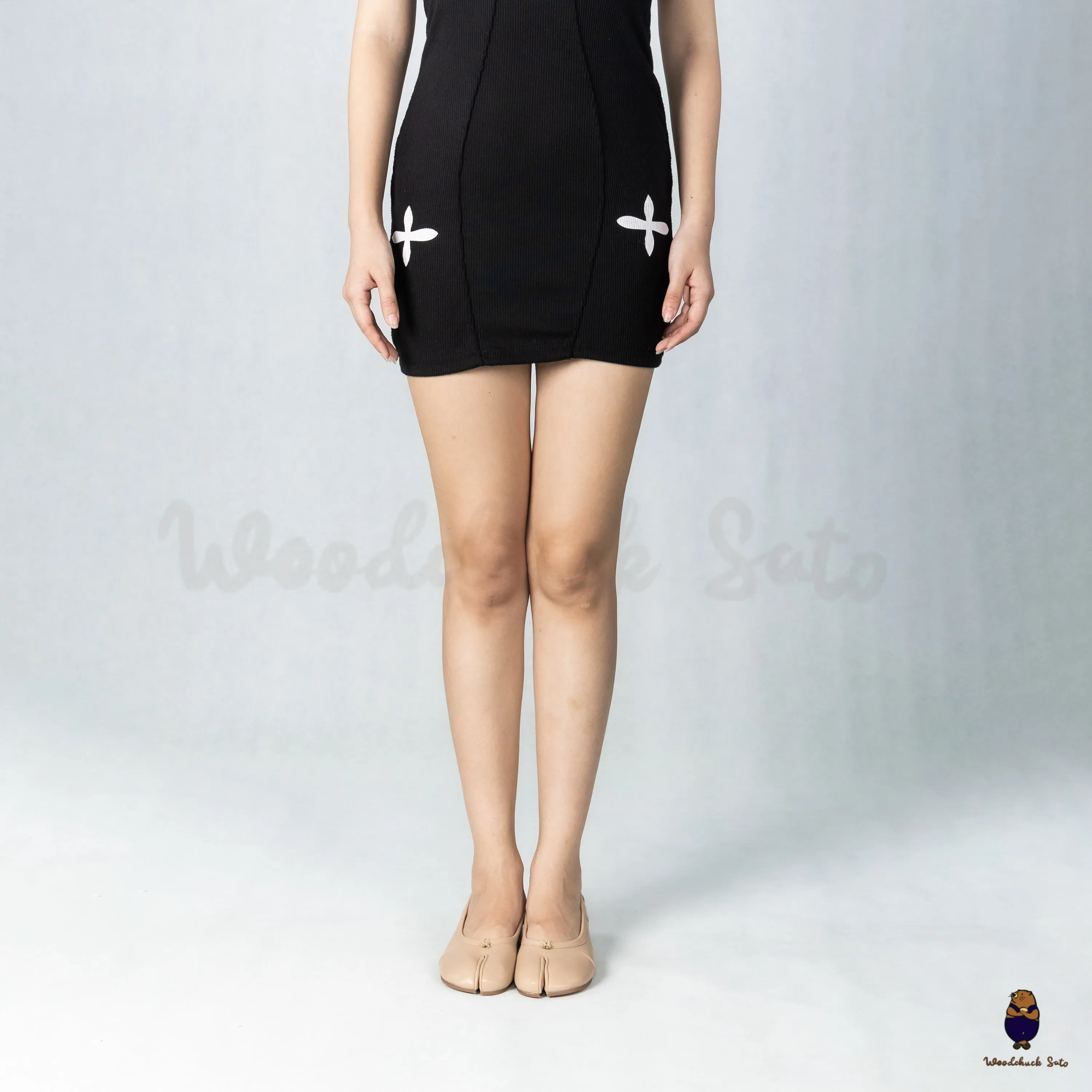 WoodChuckSato Nude Tabi Split-Toe Sheep Fold Leather Mary Jane Shoes with 3cm Heel sold by WoodChuckSato product image thumbnail 3