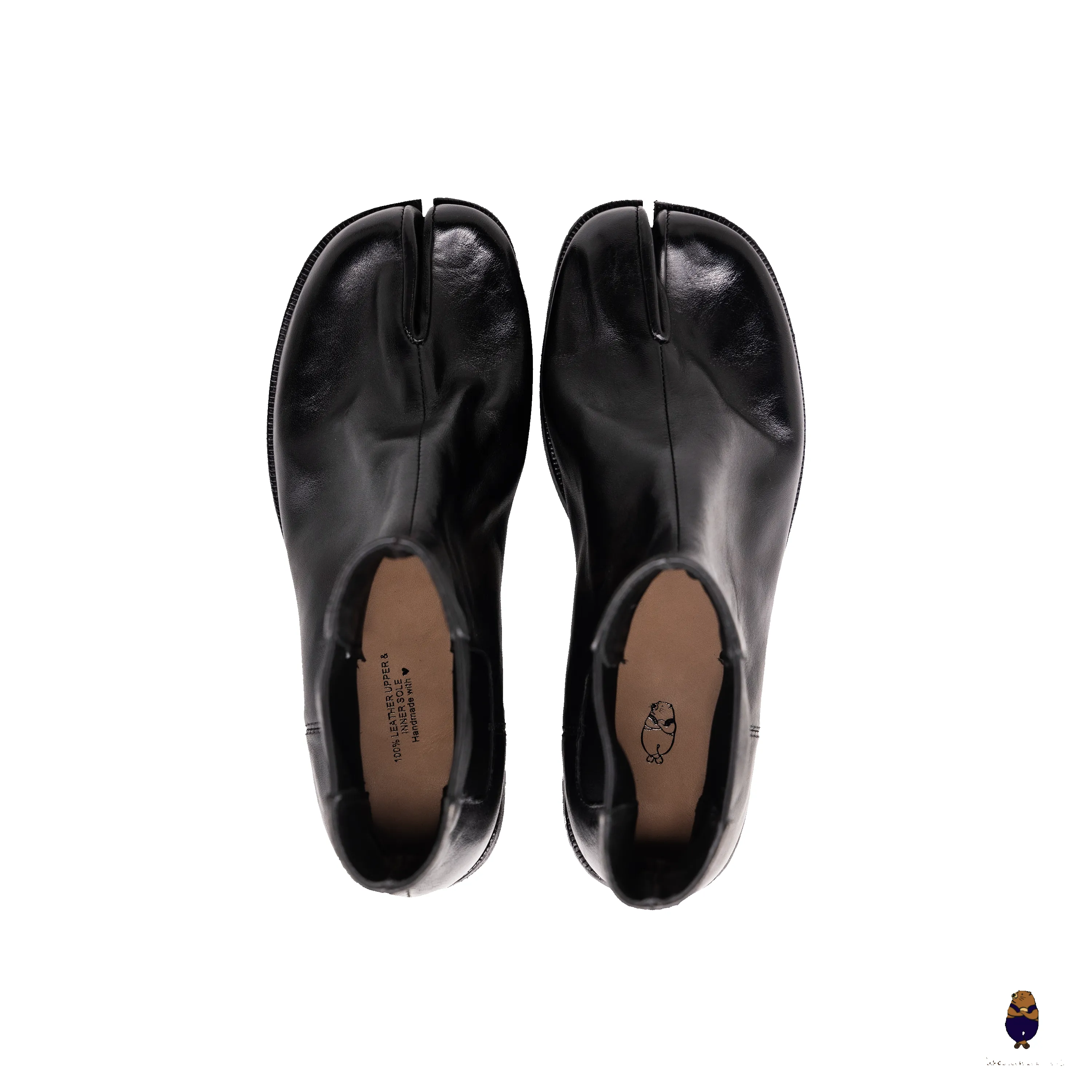 WoodchuckSato Black Horse Leather Tabi Chelsea Boots sold by WoodChuckSato product image thumbnail 4