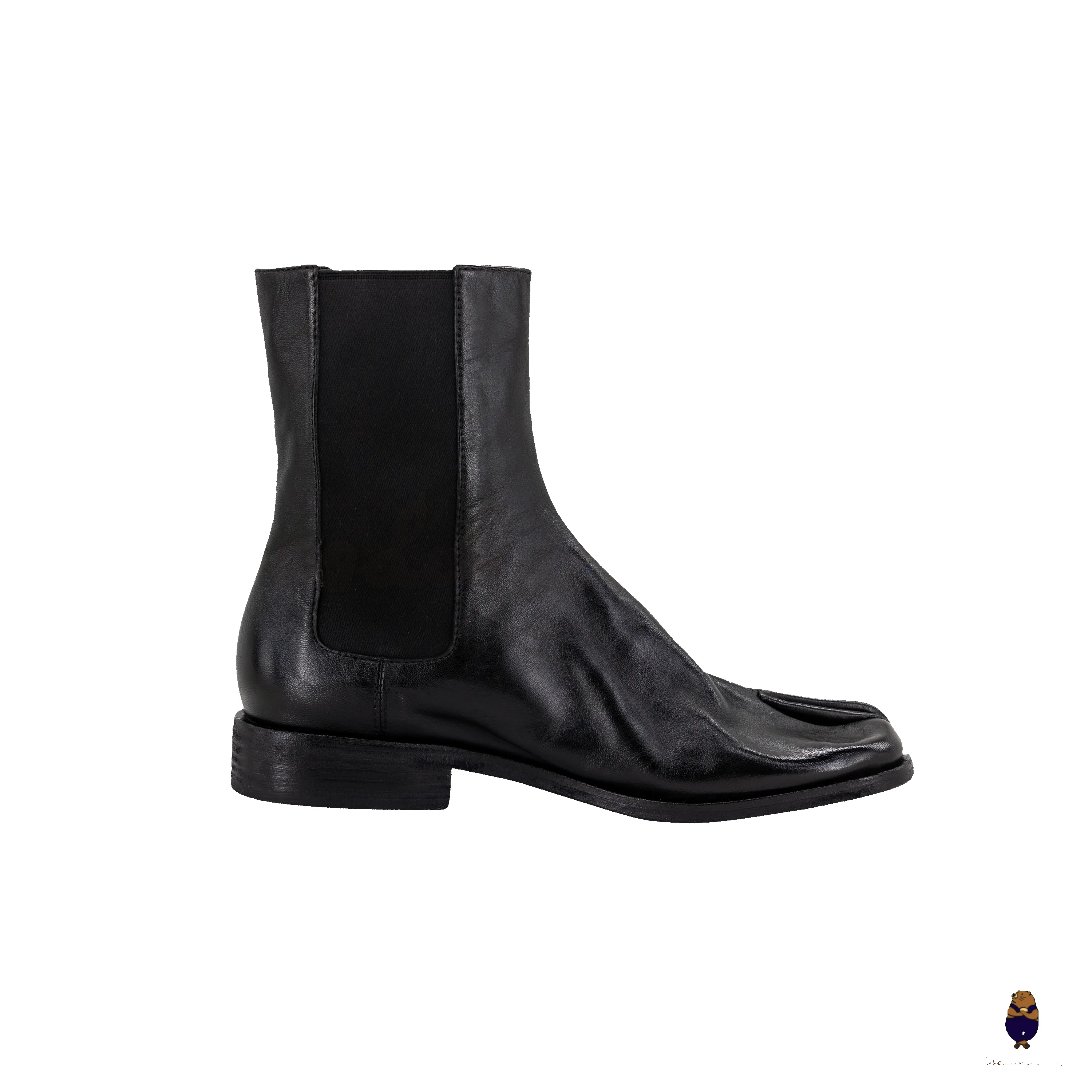 WoodchuckSato Black Horse Leather Tabi Chelsea Boots sold by WoodChuckSato product image thumbnail 5
