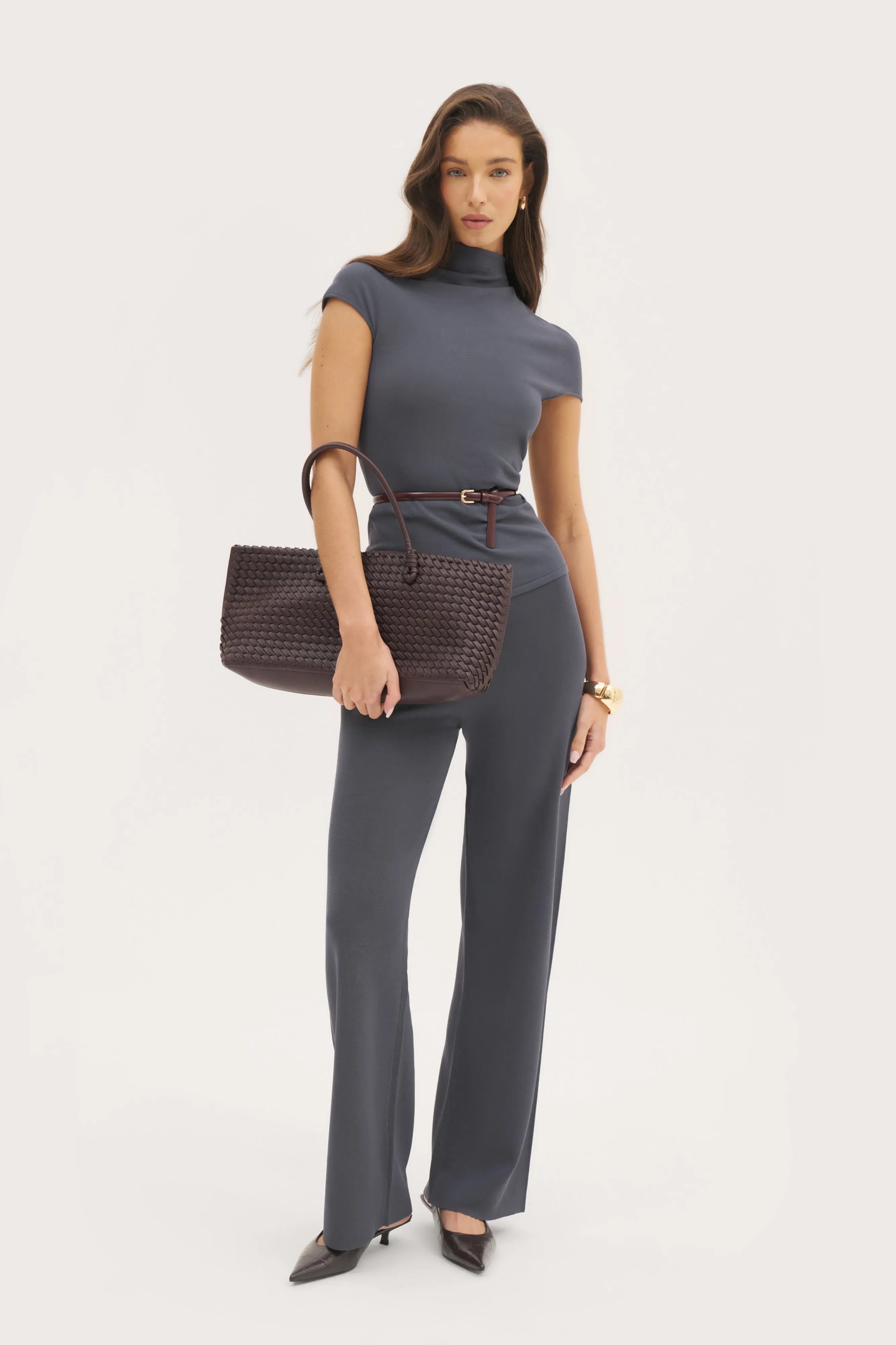 Residence Knit Pants - Steel Blue sold by Maebe