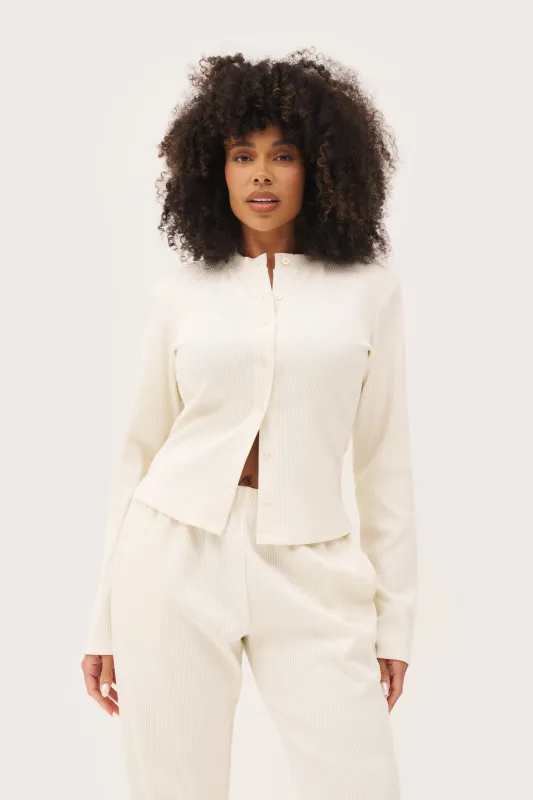 Awayday Pleated Top - Cream sold by Maebe