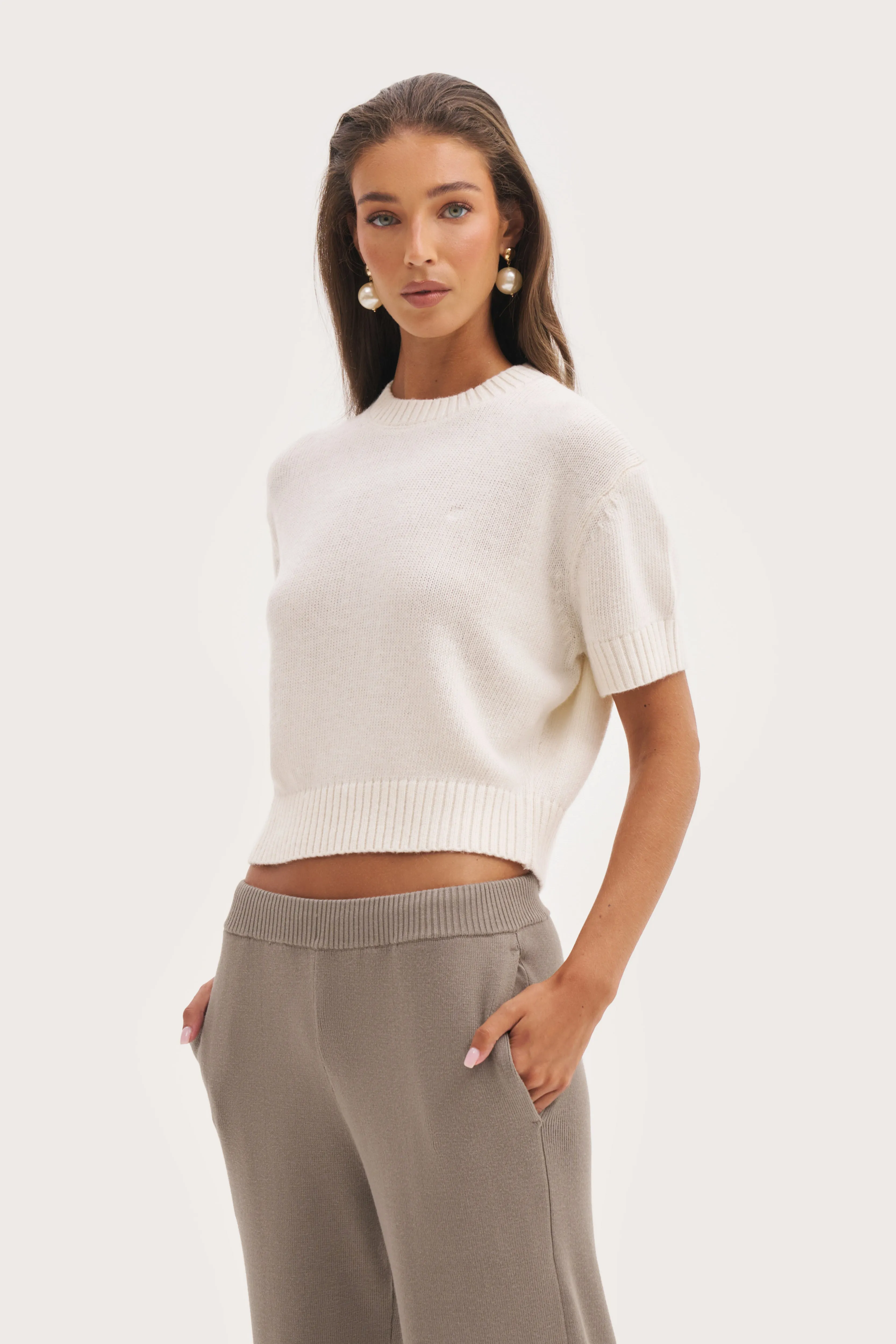 Sofia Knit Sweater - Cream sold by Maebe product image thumbnail 3