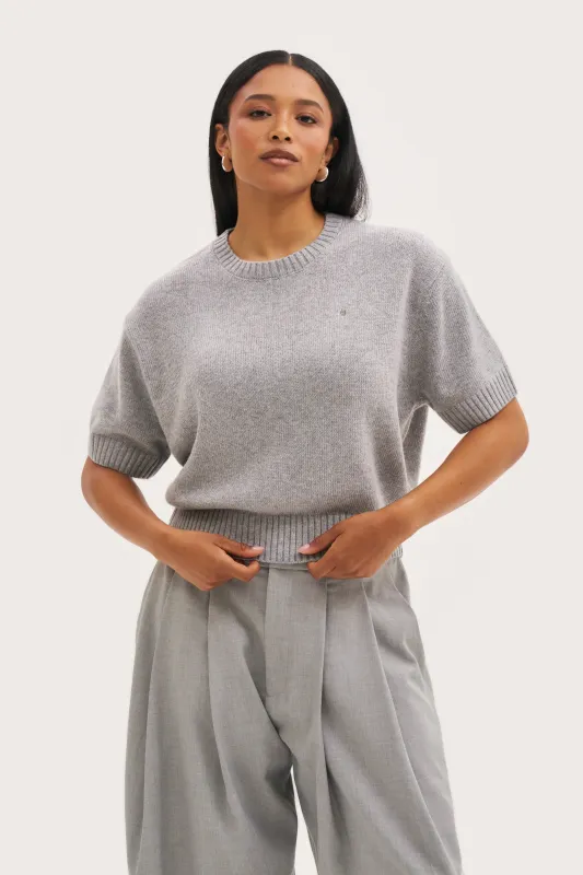 Sofia Knit Sweater - Grey sold by Maebe