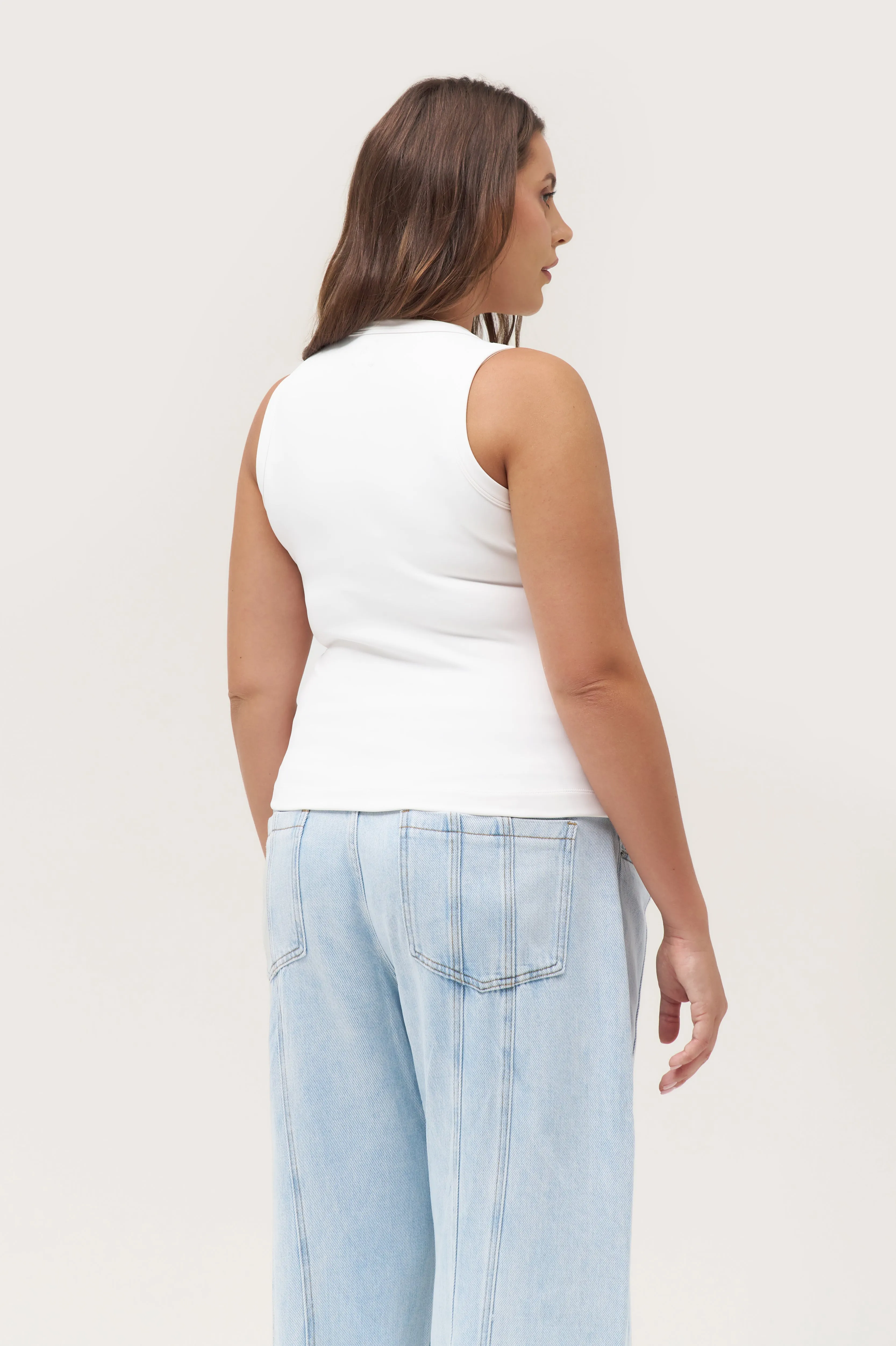 Contour Popper Top - Off White sold by Maebe product image thumbnail 4