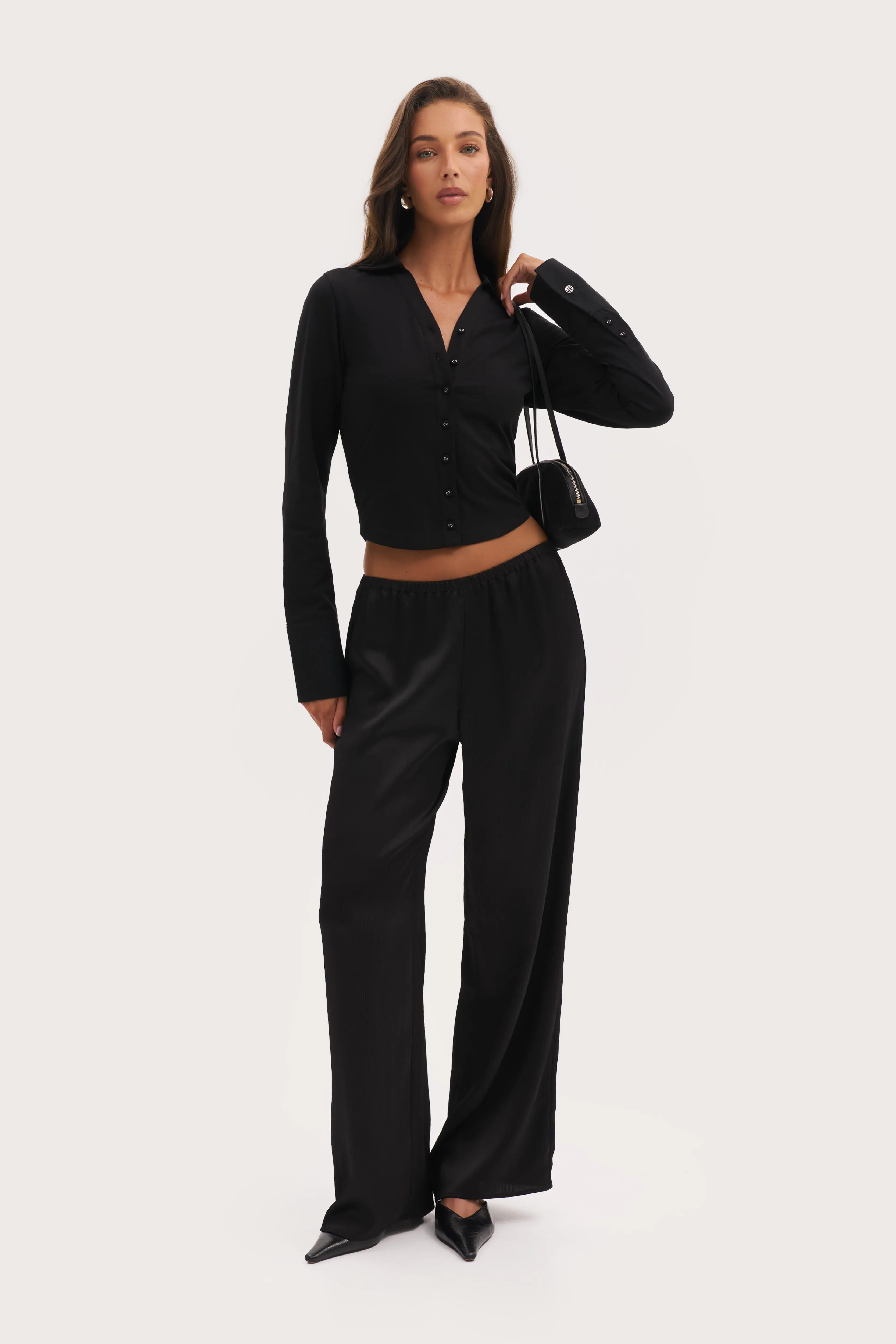 Daily Errands Fitted Shirt - Black sold by Maebe product image thumbnail 2