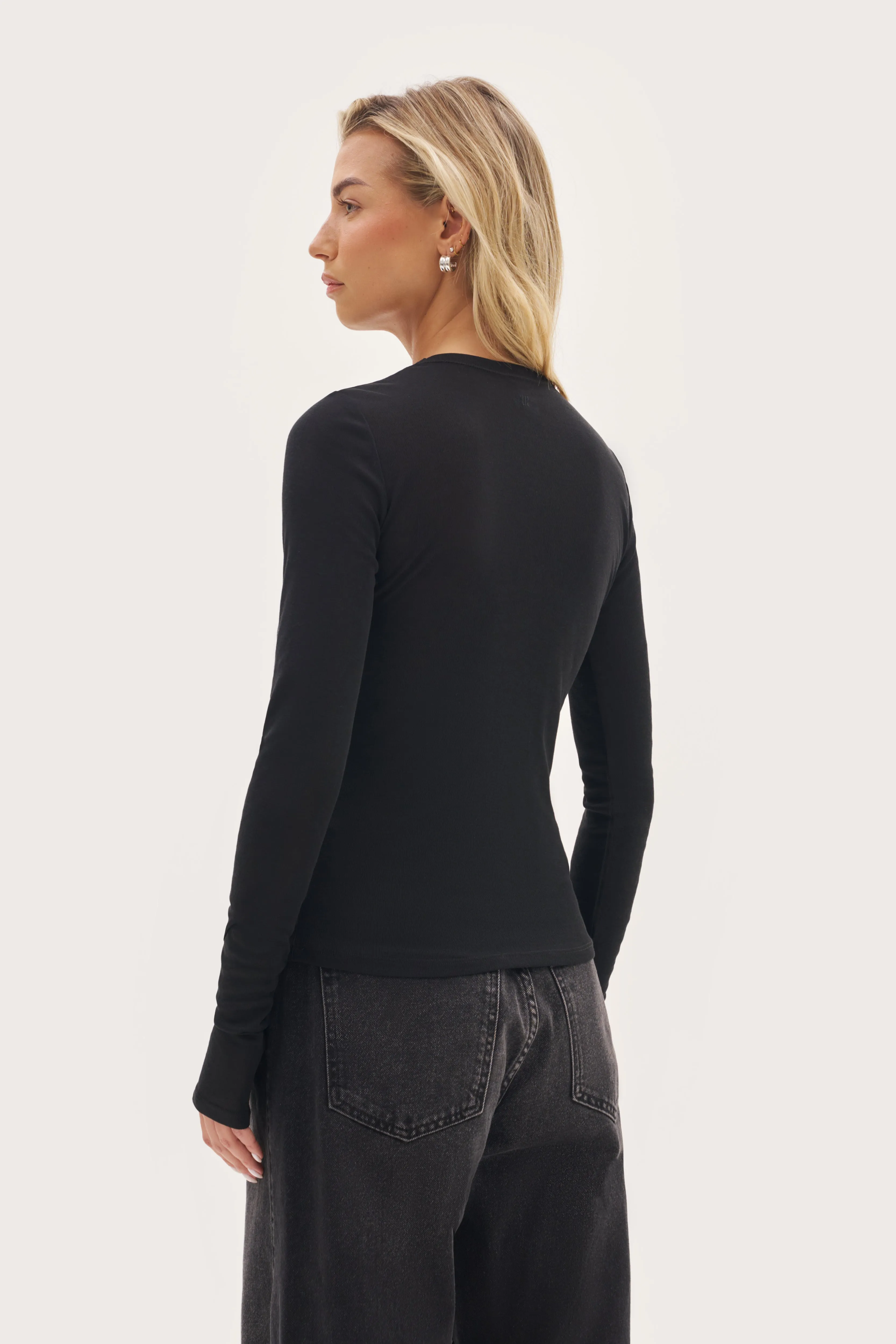 Stacked Long Sleeve Top - Black sold by Maebe product image thumbnail 4