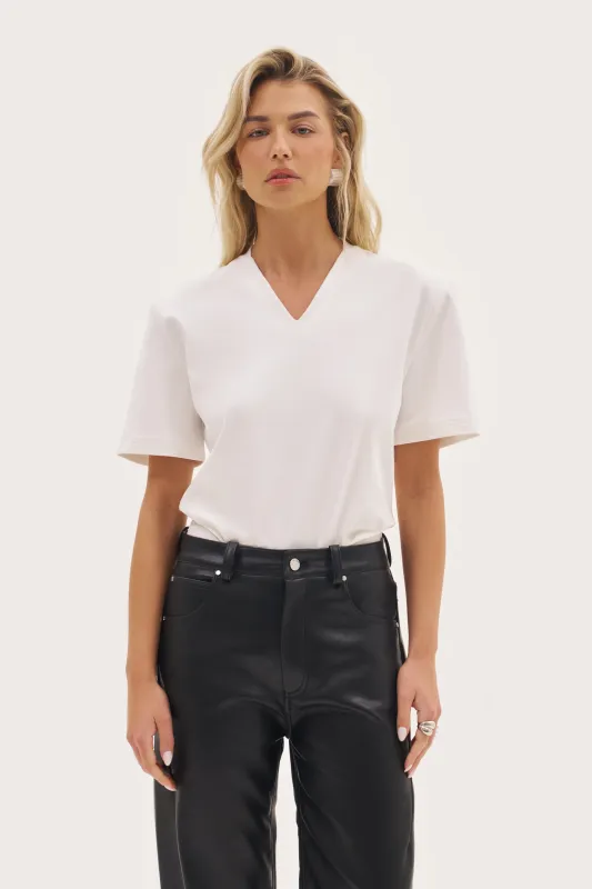 Power Tee Bodysuit - White sold by Maebe