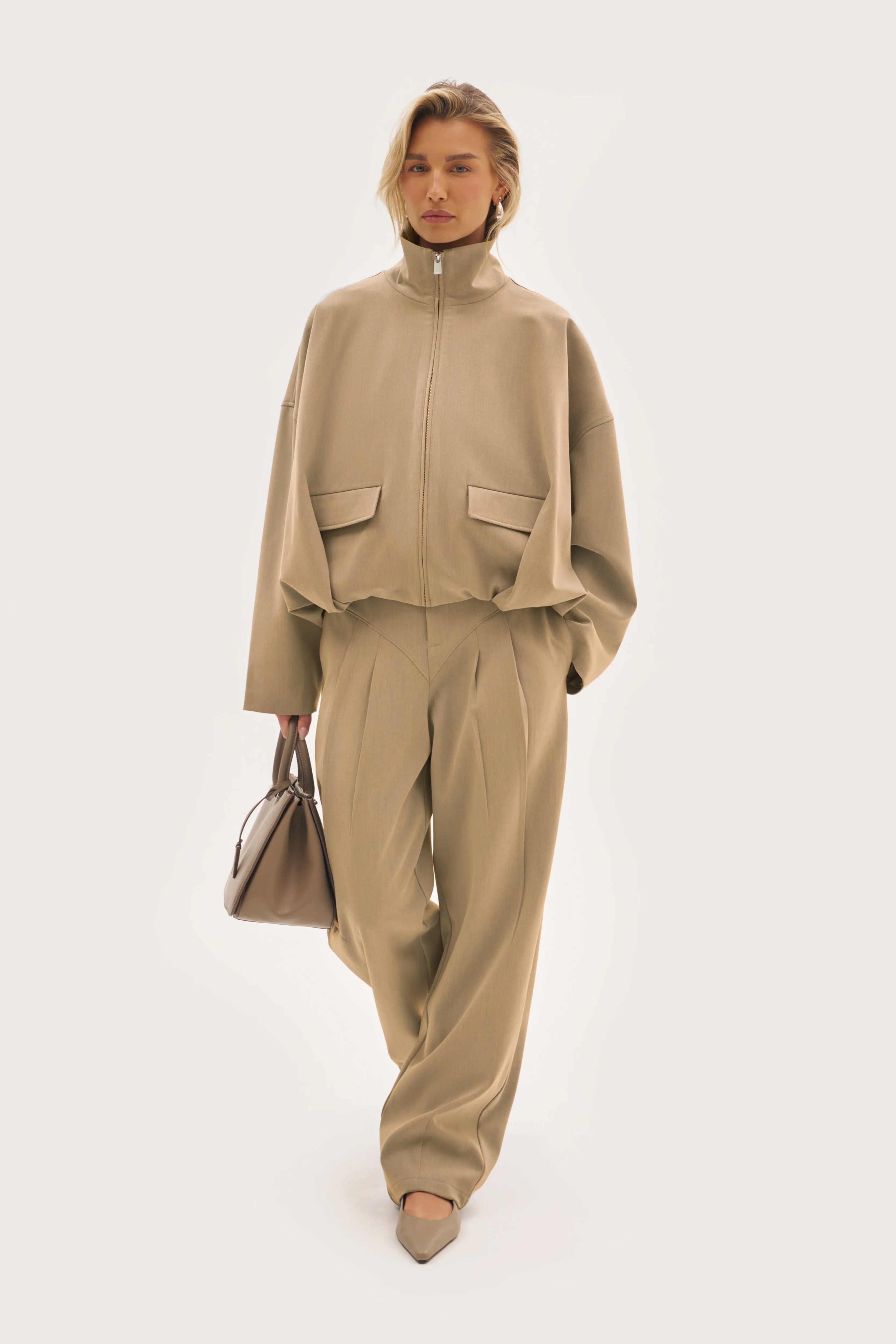 Tailored Track Jacket - Beige sold by Maebe product image thumbnail 2