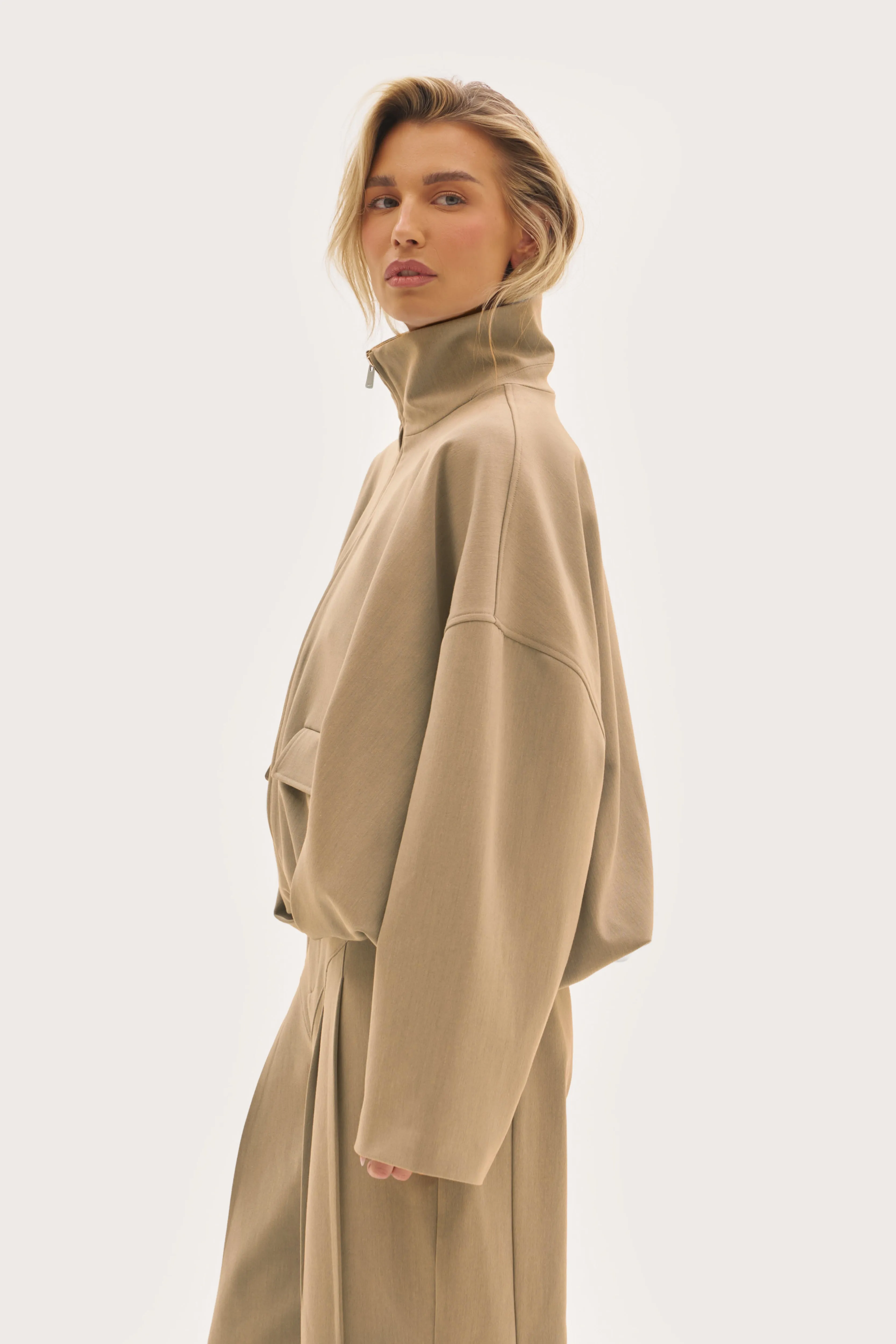 Tailored Track Jacket - Beige sold by Maebe product image thumbnail 4