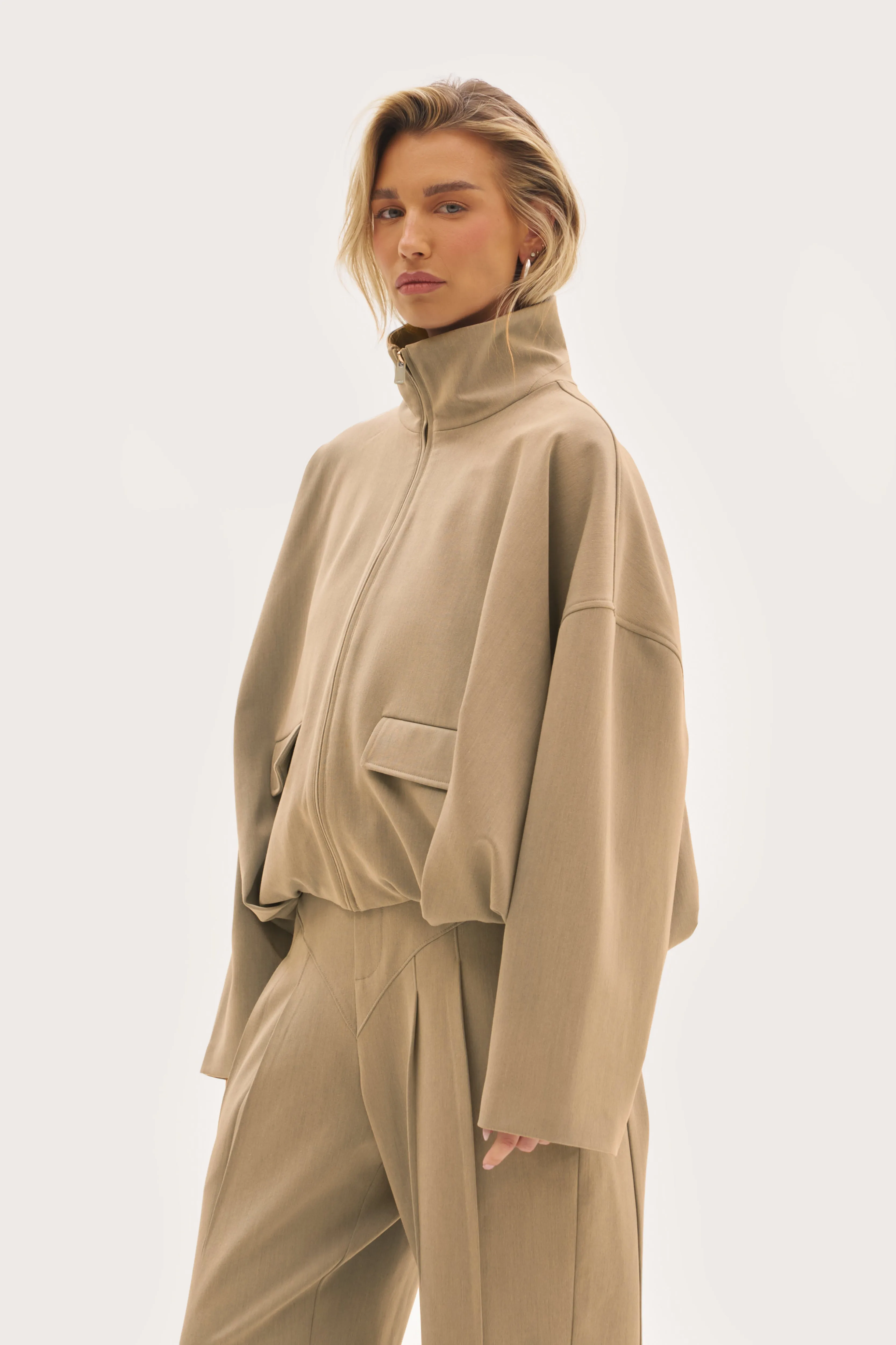 Tailored Track Jacket - Beige sold by Maebe product image thumbnail 3