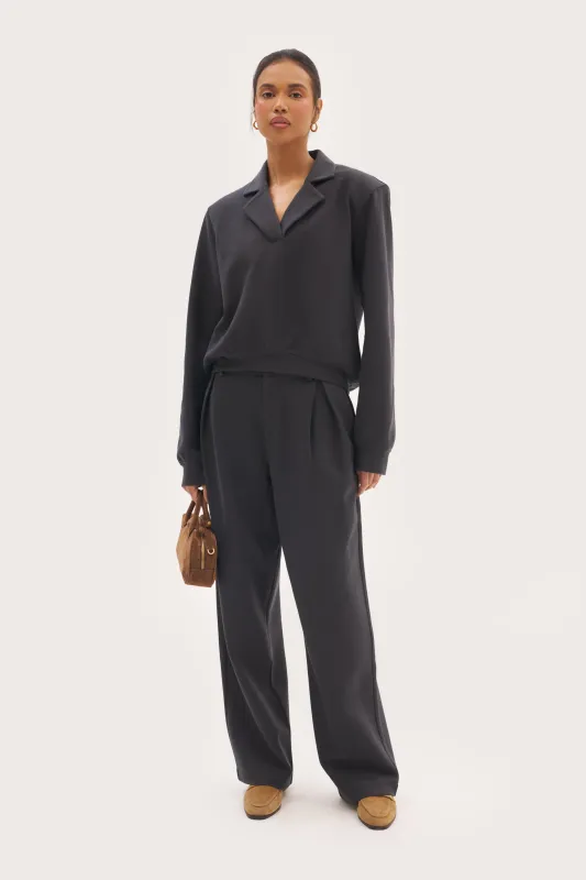 Refined Jersey Trousers - Navy made by Maebe