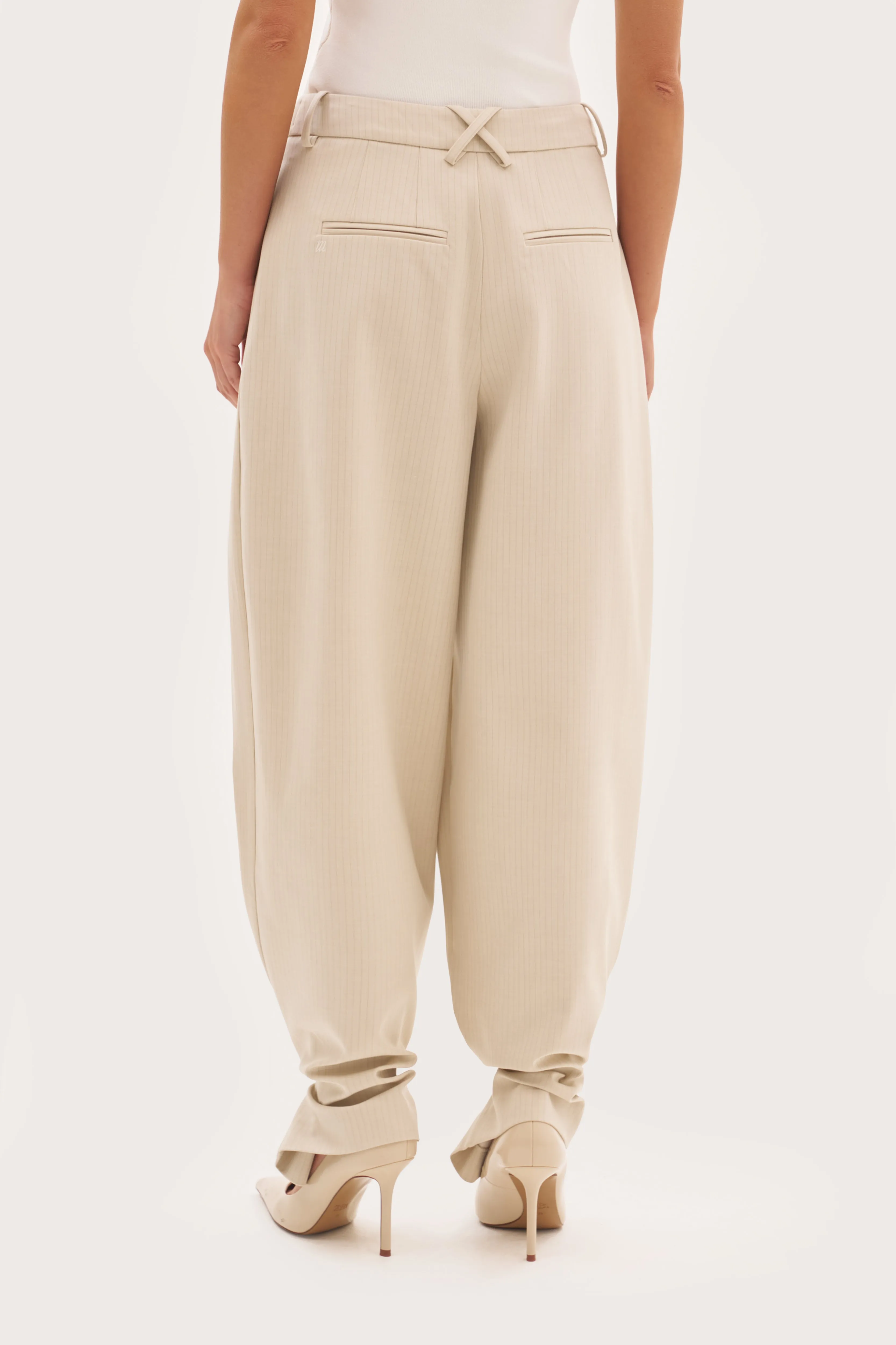 Polina Trousers With Cuff Detail - Beige sold by Maebe product image thumbnail 4