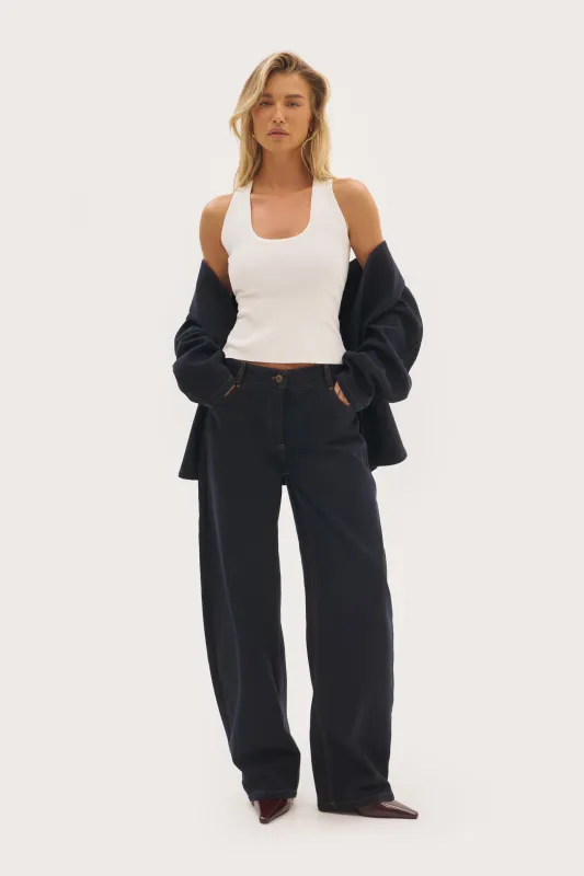 Prima Knitted Tank - White made by Maebe