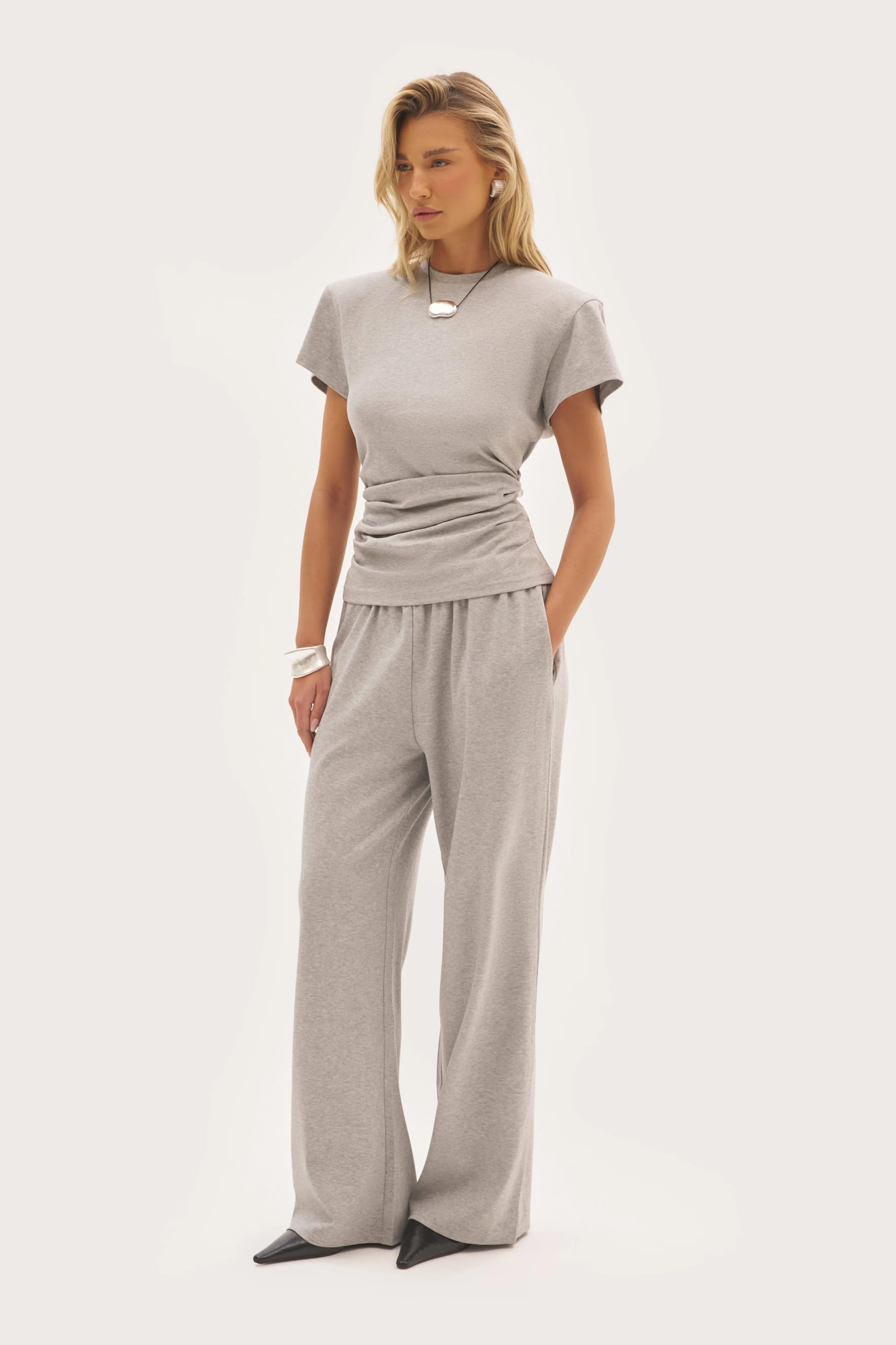 Sora Fitted Tee - Grey sold by Maebe product image thumbnail 3