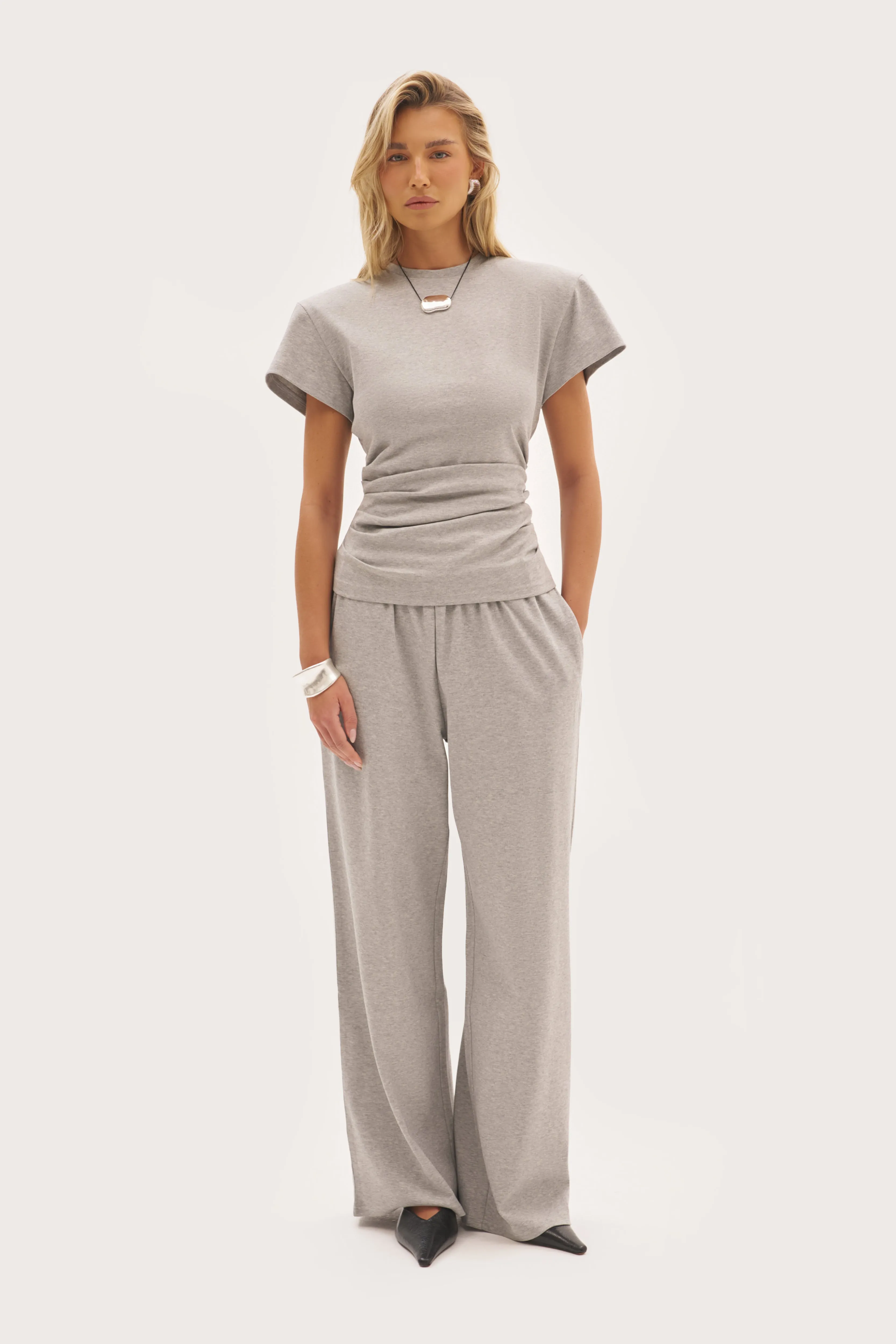 Sora Fitted Tee - Grey sold by Maebe product image thumbnail 2