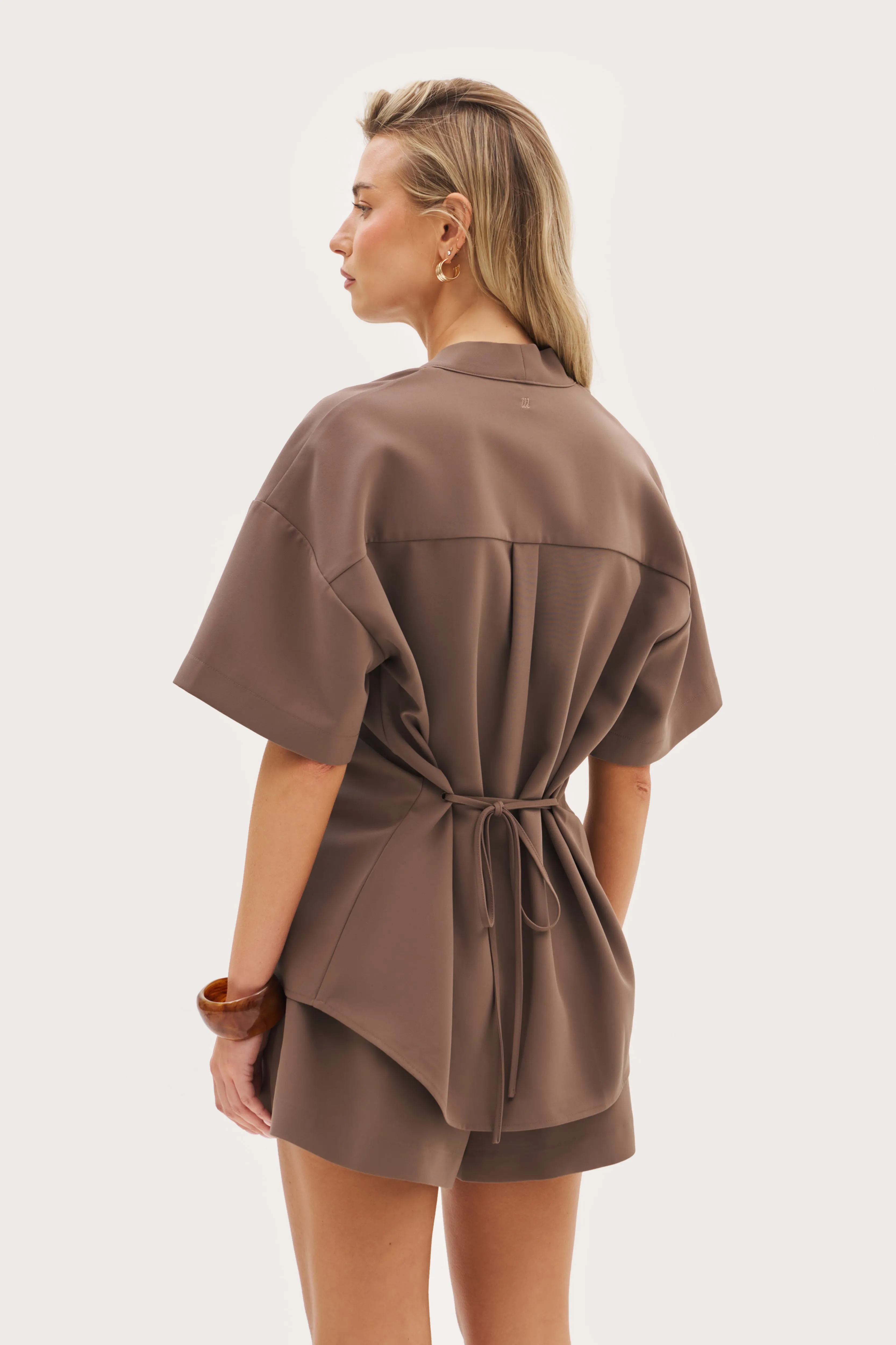 Sundown Overhead Shirt - Khaki Moss sold by Maebe product image thumbnail 3