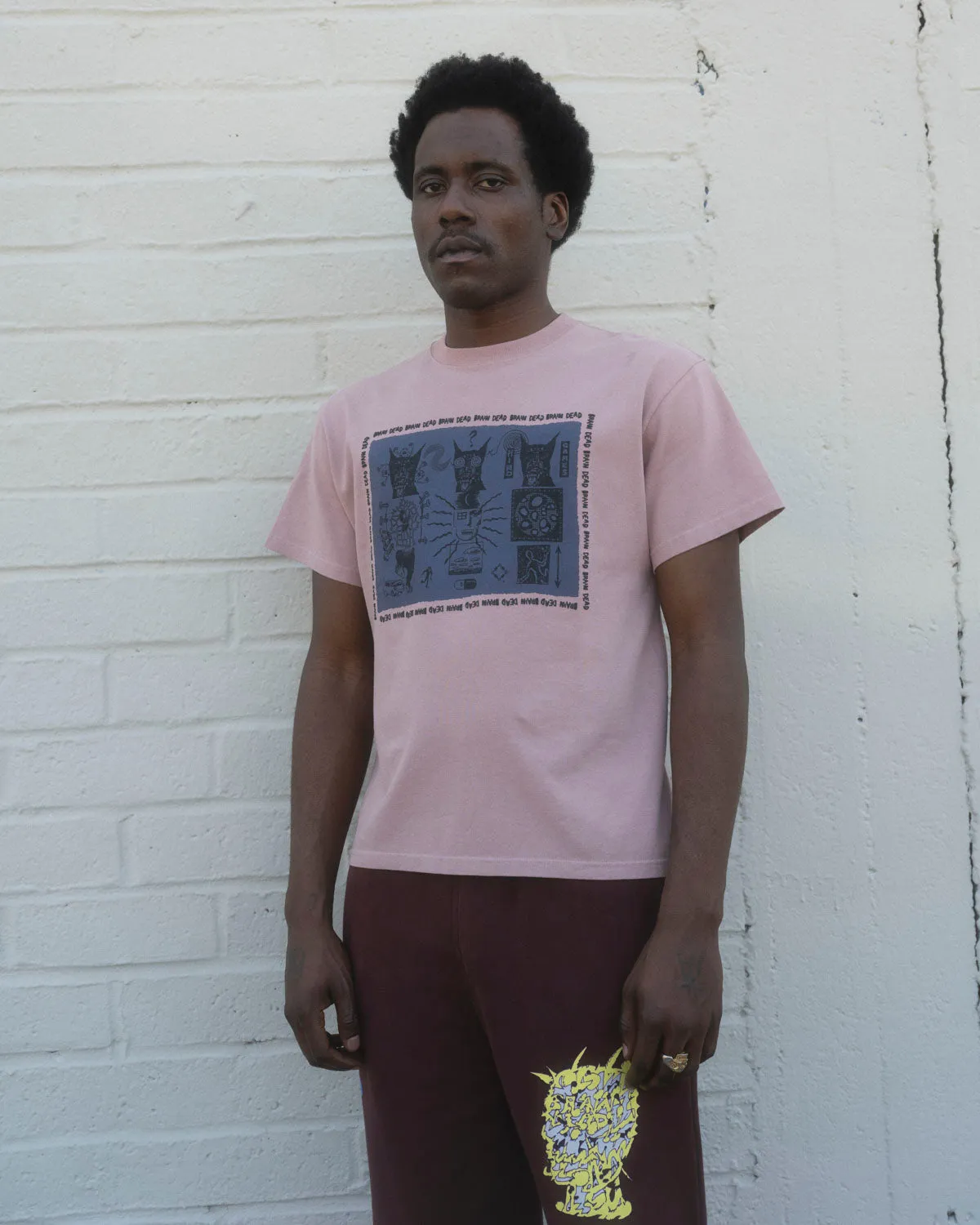 Mind Games T-shirt - Mauve sold by We Are Braindead product image thumbnail 4