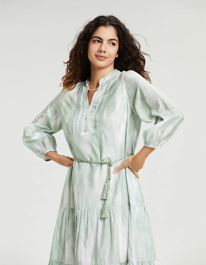 ALLOVIN The Harper Tie-Dye Printed Dress sold by Allovin product image thumbnail 5