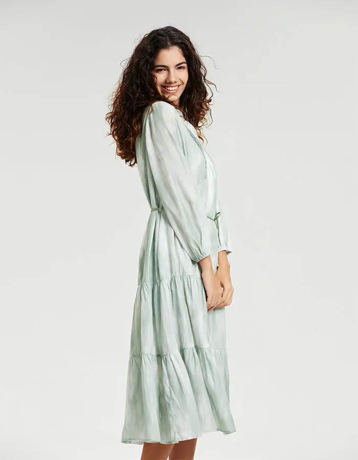 ALLOVIN The Harper Tie-Dye Printed Dress sold by Allovin product image thumbnail 3