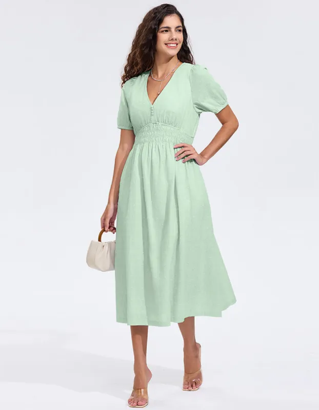 ALLOVIN Boho Puff Dresses sold by Allovin