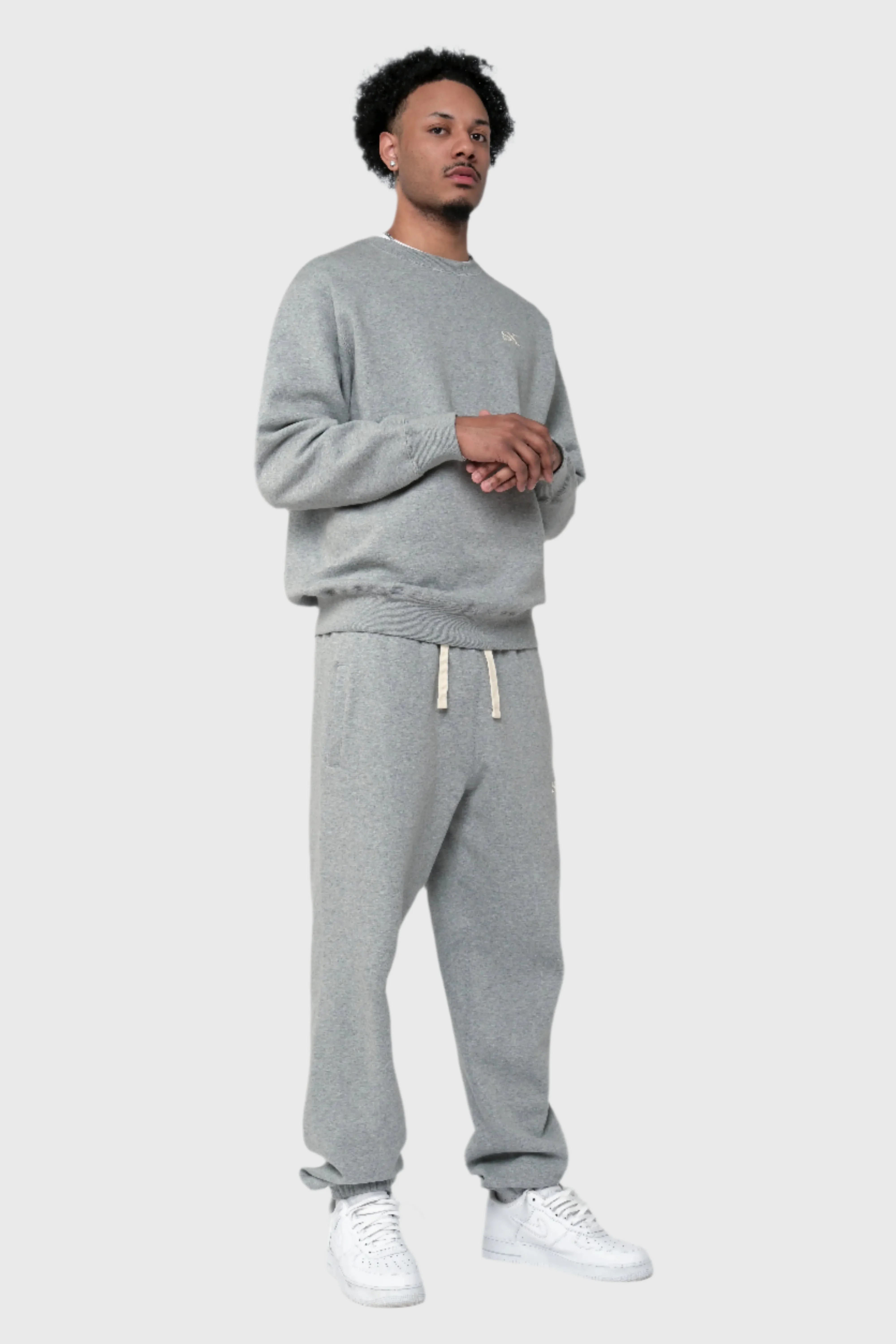 SK Core Fleece Crewneck - Grey sold by SK KINETIX