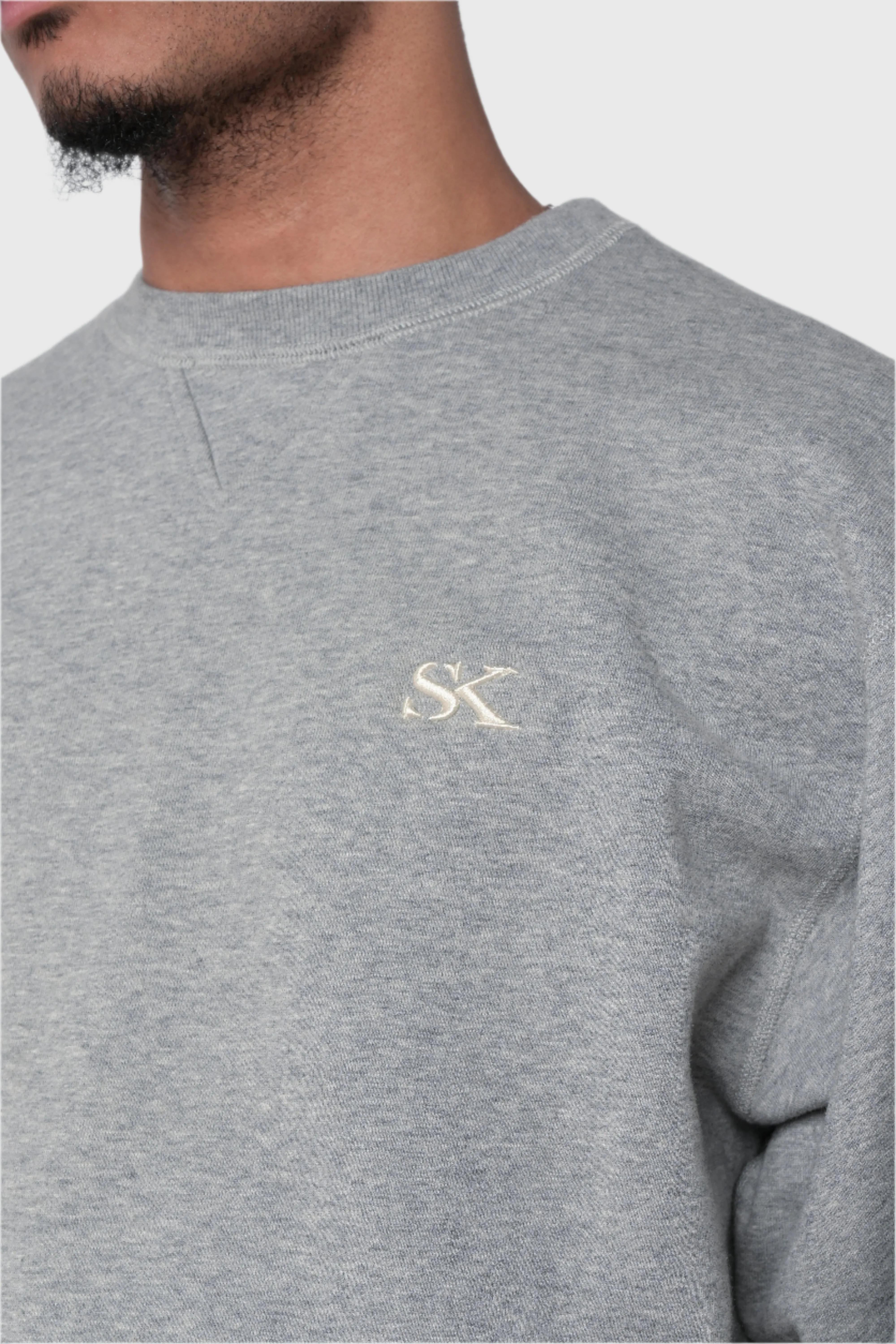 SK Core Fleece Crewneck - Grey sold by SK KINETIX product image thumbnail 2