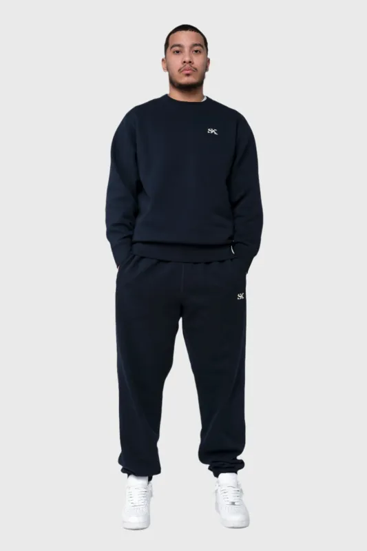 SK Core Fleece Crewneck - Midnight Navy sold by SK KINETIX