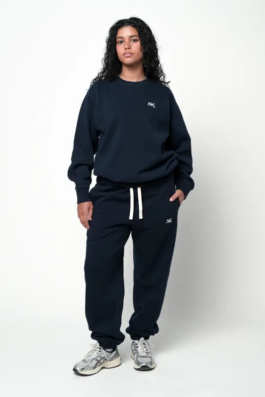 SK Core Fleece Crew neck - Midnight Navy sold by SK KINETIX