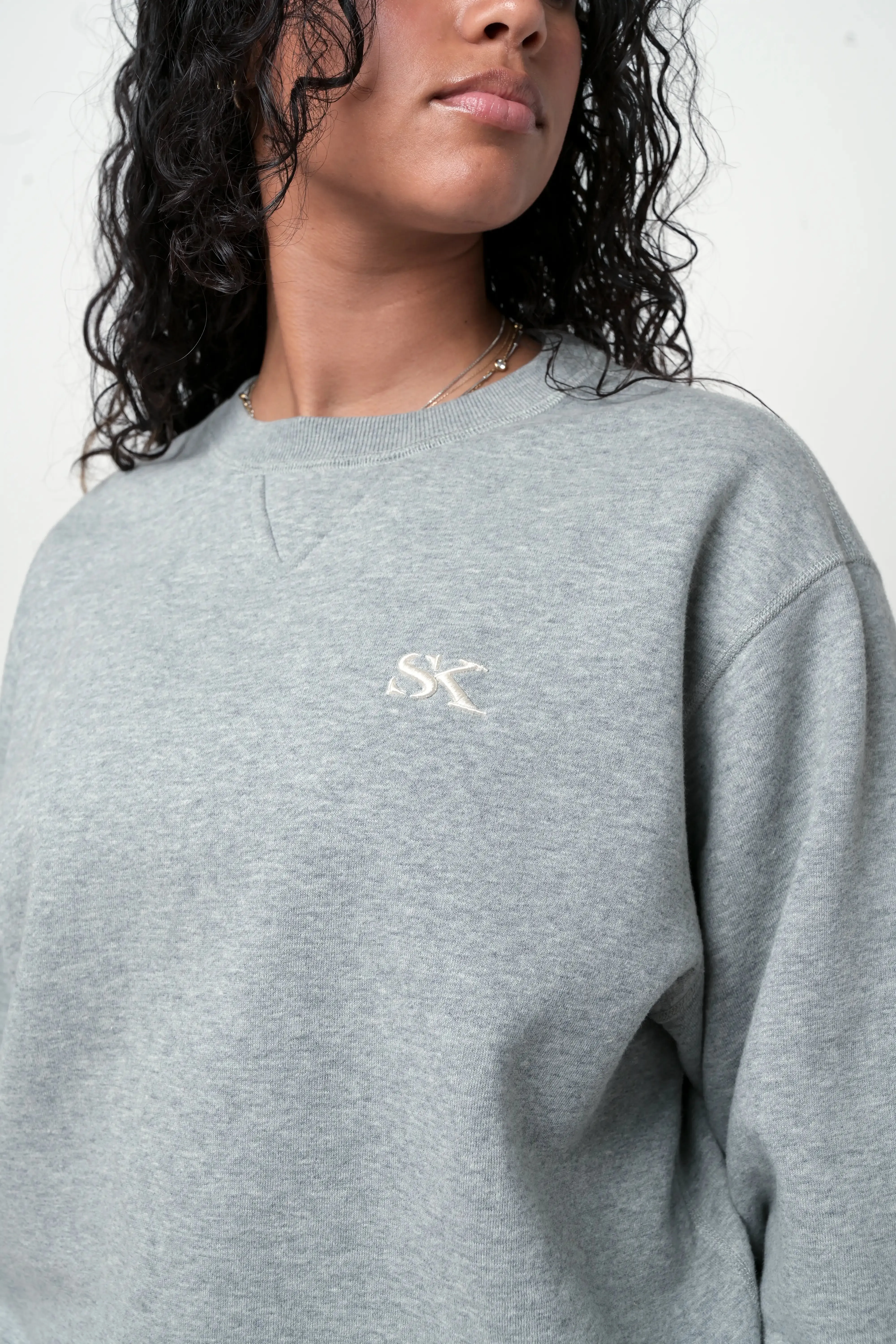 SK Core Fleece Crewneck - Grey sold by SK KINETIX product image thumbnail 4