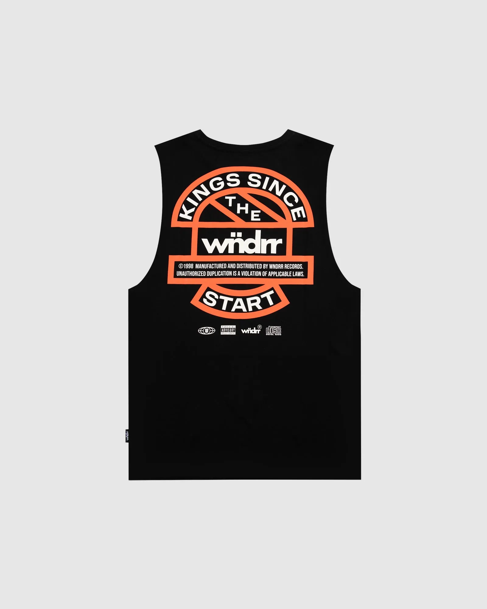 HIGH SIGN MUSCLE TOP - BLACK sold by WNDRR
