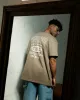 OUTLET BOX FIT TEE - TAUPE sold by WNDRR