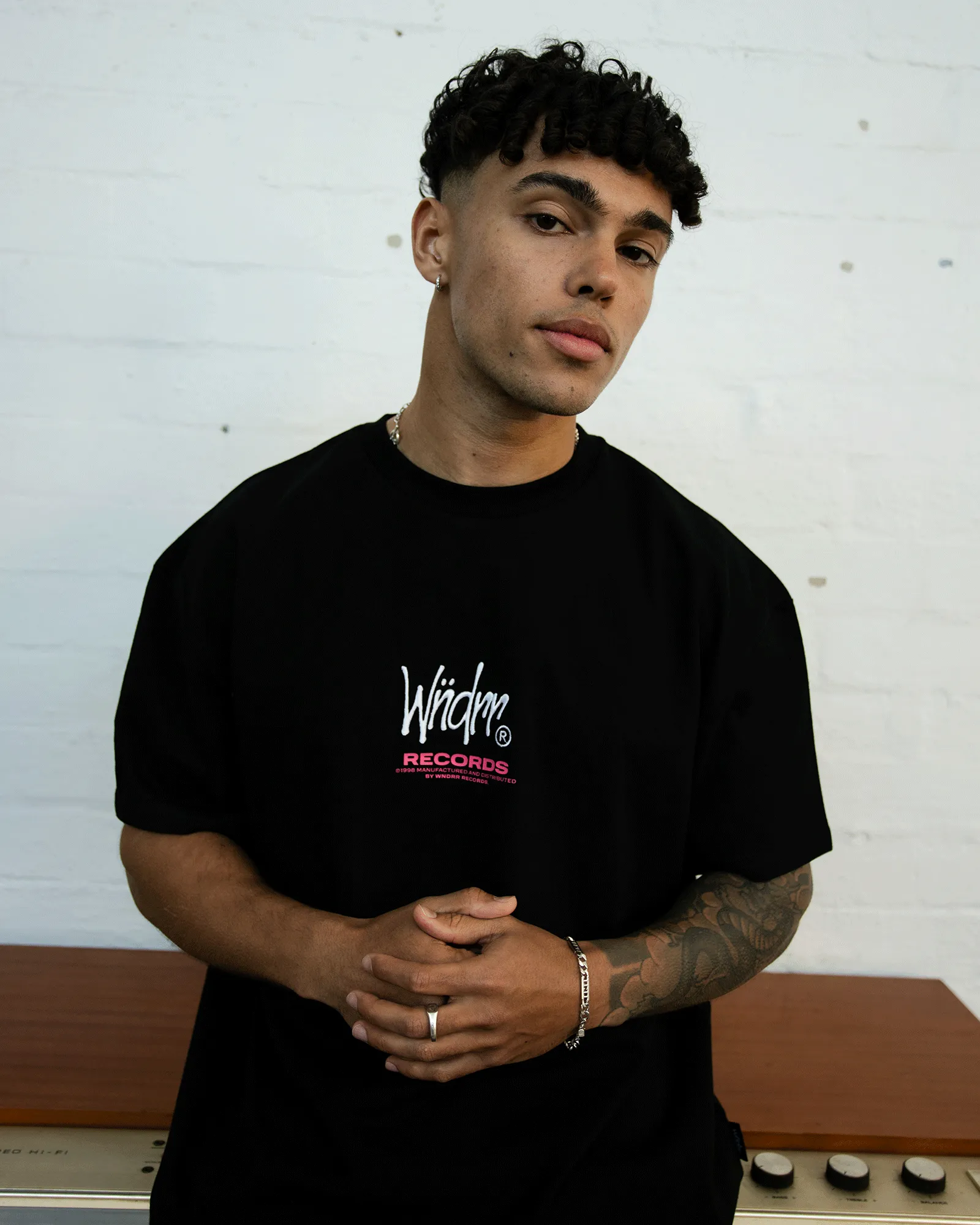 ATLANTIC BOX FIT TEE - BLACK sold by WNDRR product image thumbnail 2