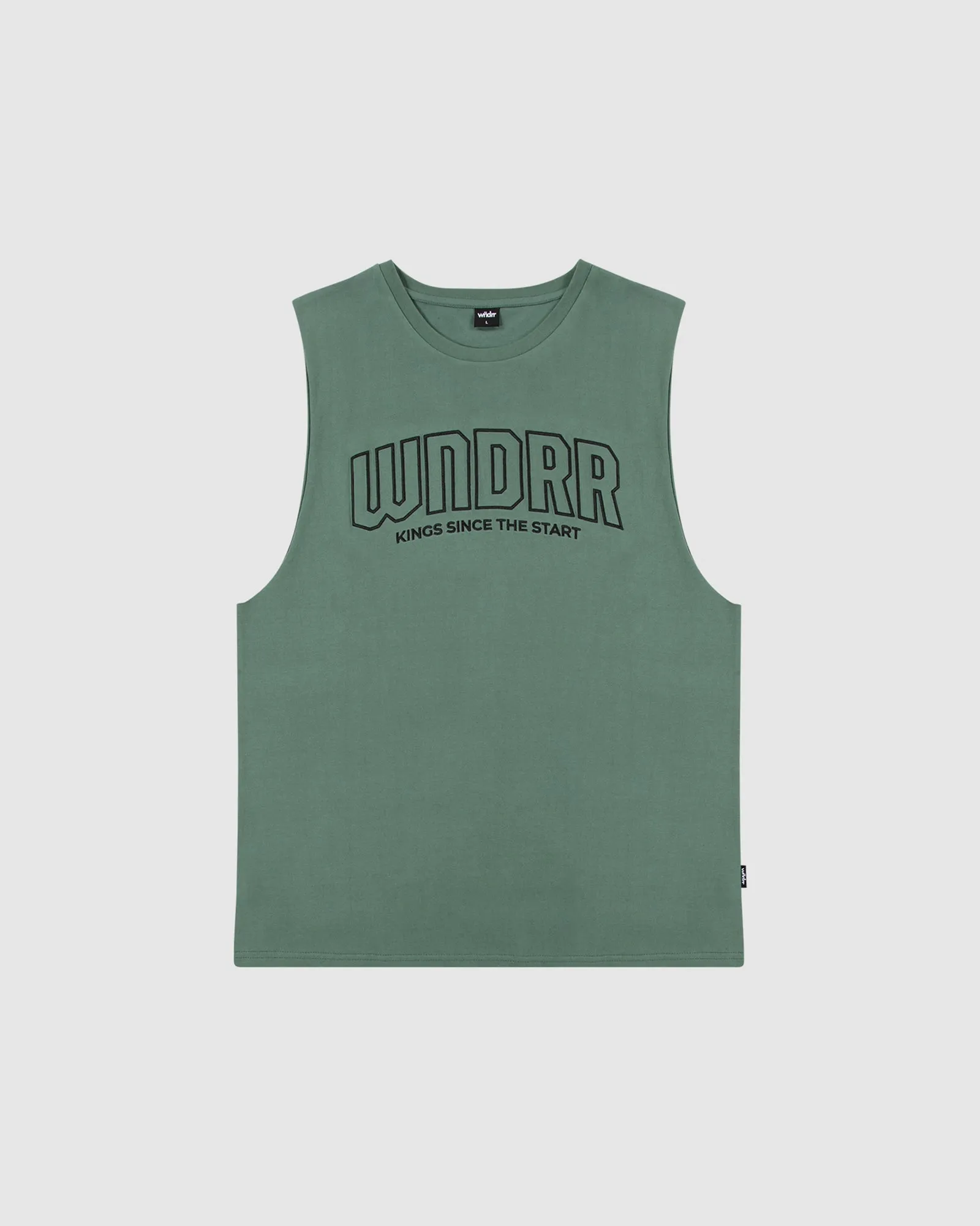 FEUD MUSCLE TOP - DARK GREEN sold by WNDRR