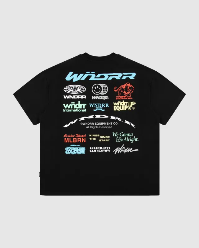 REPRESENT HEAVY WEIGHT TEE - BLACK sold by WNDRR