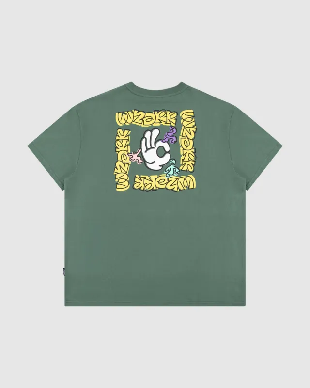 MOOD BOX FIT TEE - DARK GREEN sold by WNDRR