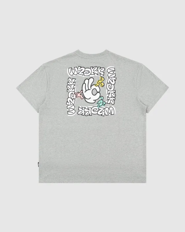 MOOD BOX FIT TEE - GREY MARLE sold by WNDRR