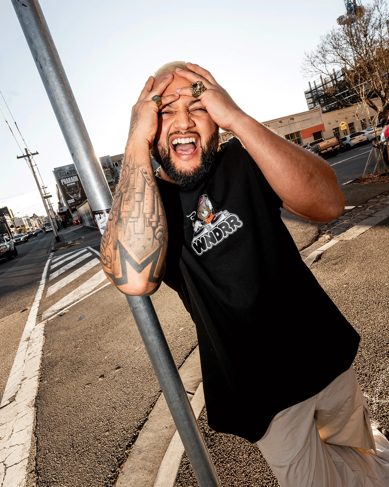 BEATS BOX FIT TEE - BLACK sold by WNDRR product image thumbnail 2