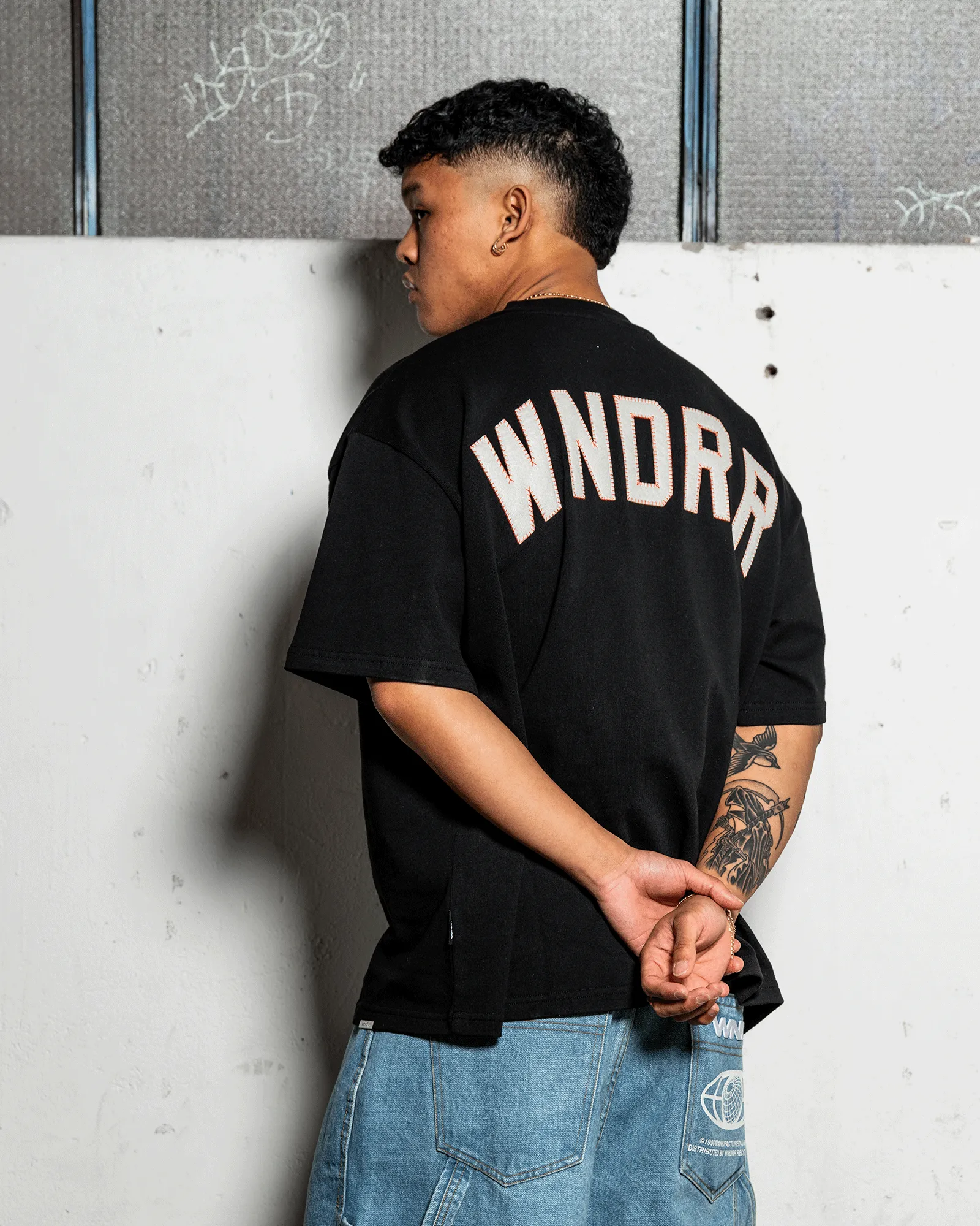 WITNESS HEAVY WEIGHT TEE - BLACK sold by WNDRR product image thumbnail 2