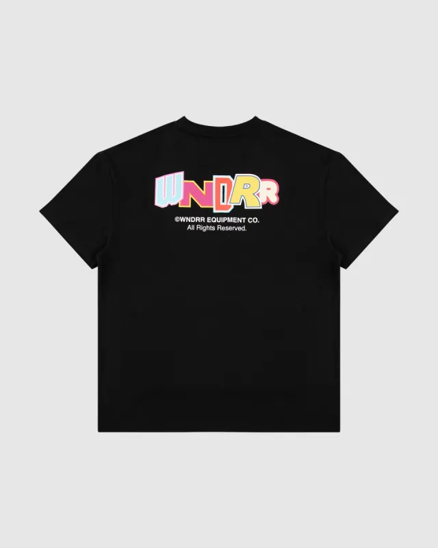 SHERRI BOX FIT TEE - BLACK sold by WNDRR